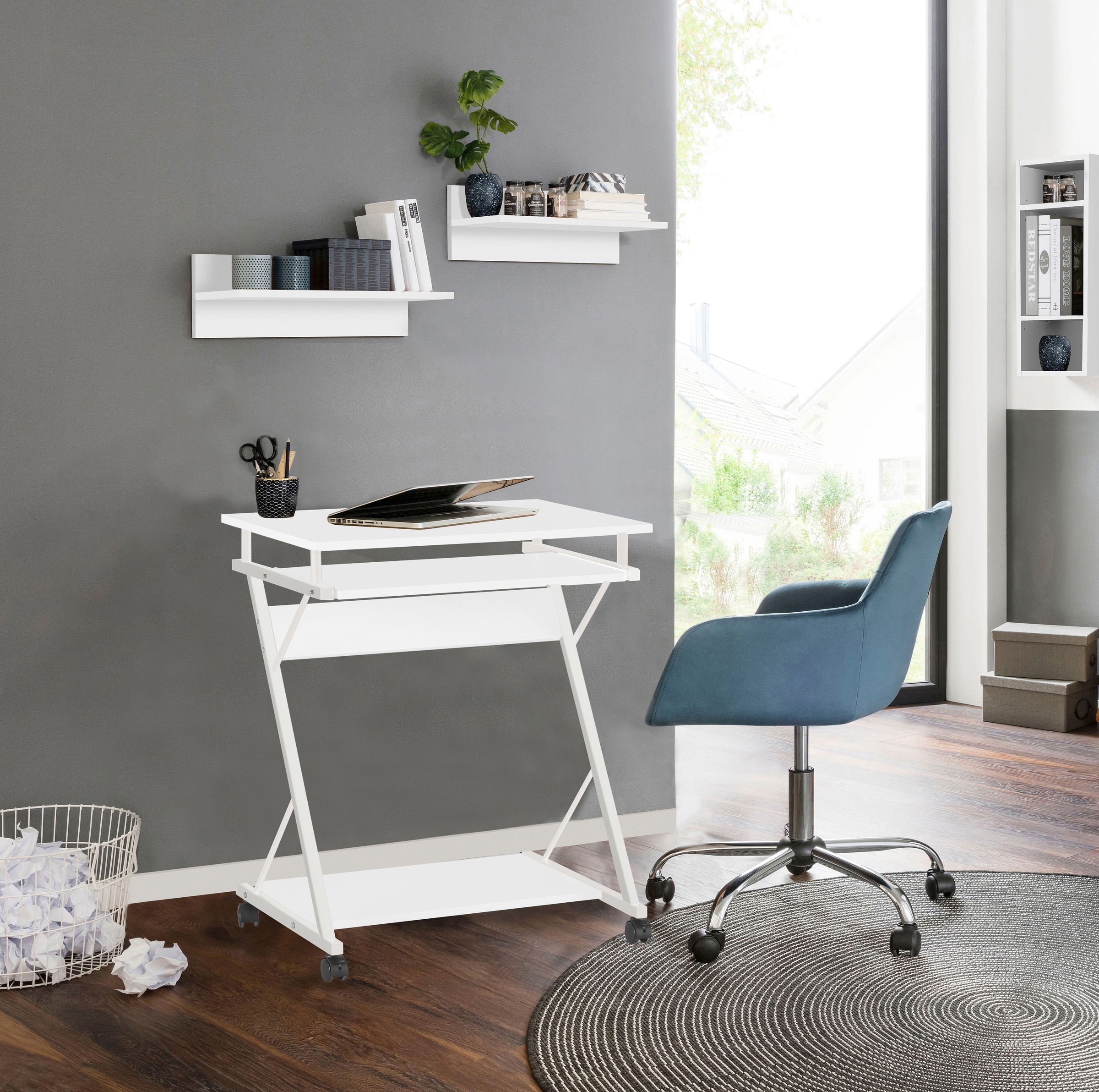INOSIGN Computertisch "ERVIE, Rolltisch, Laptoptisch,", stabiles Metallgest günstig online kaufen