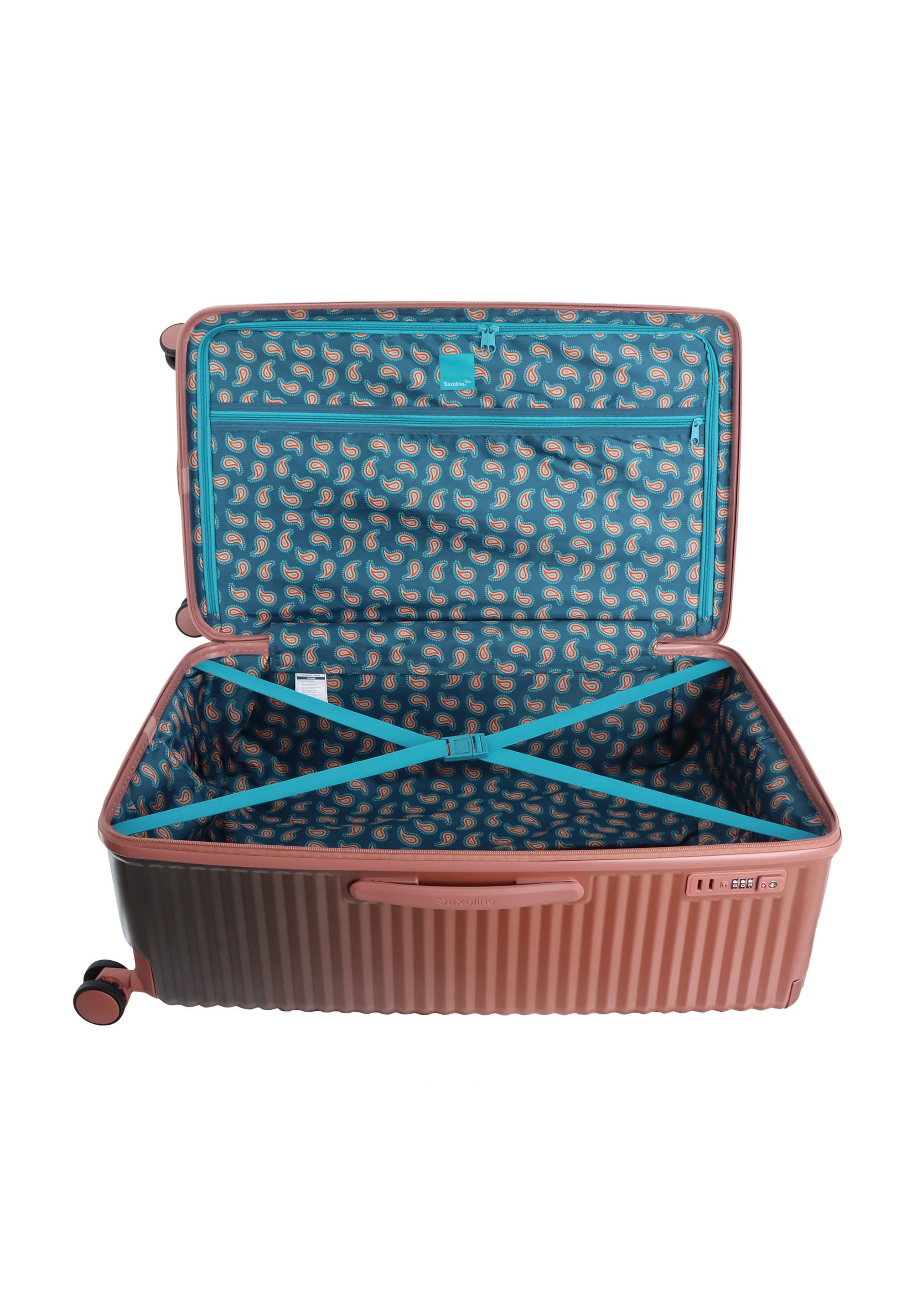 Saxoline® Koffer »Elite Trunk«, mit Trolleysystem aus Halbaluminium