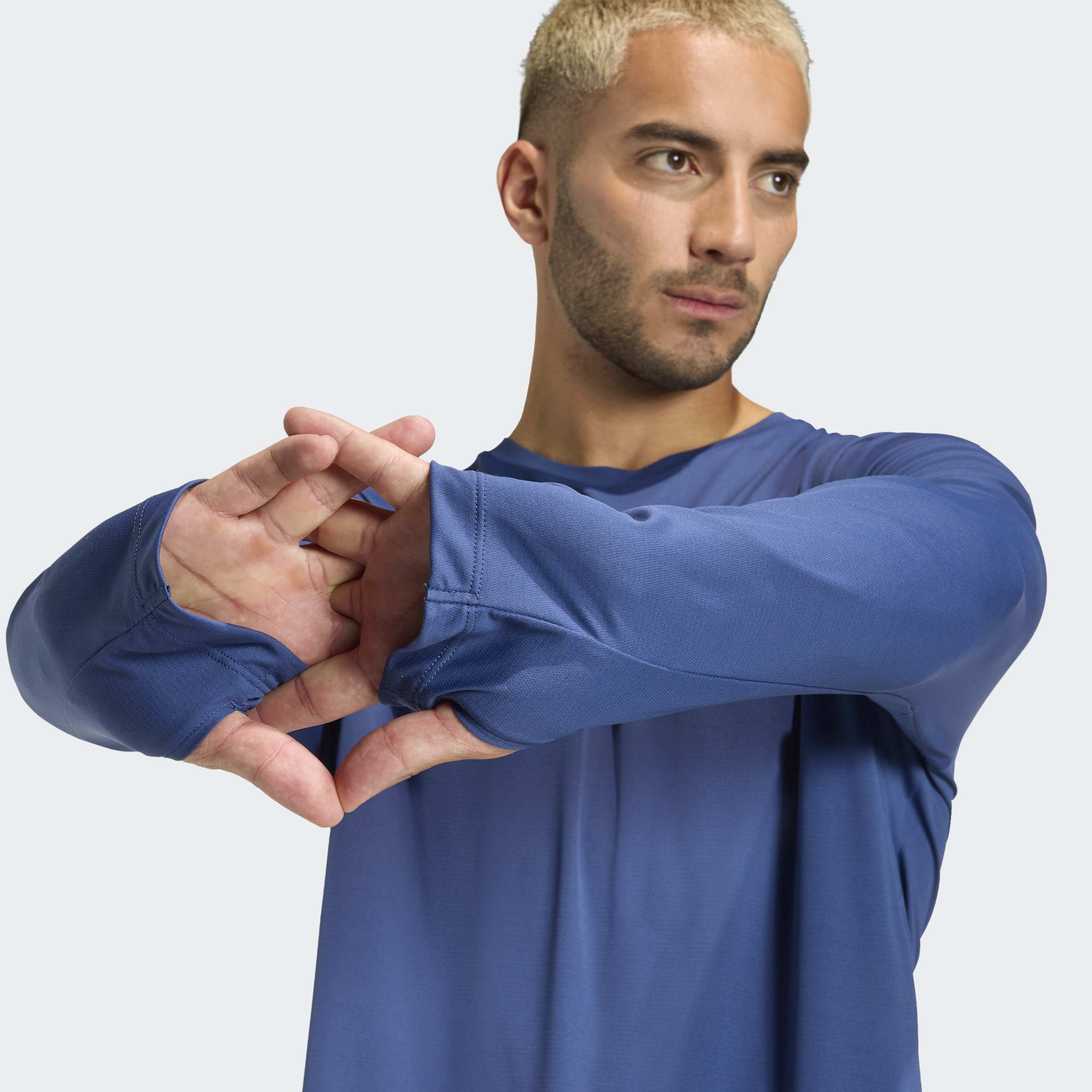 Thumbnail - adidas Performance Laufshirt "Run Ess LS M" für Erwachsene, sportlicher Stil, aus Polyester