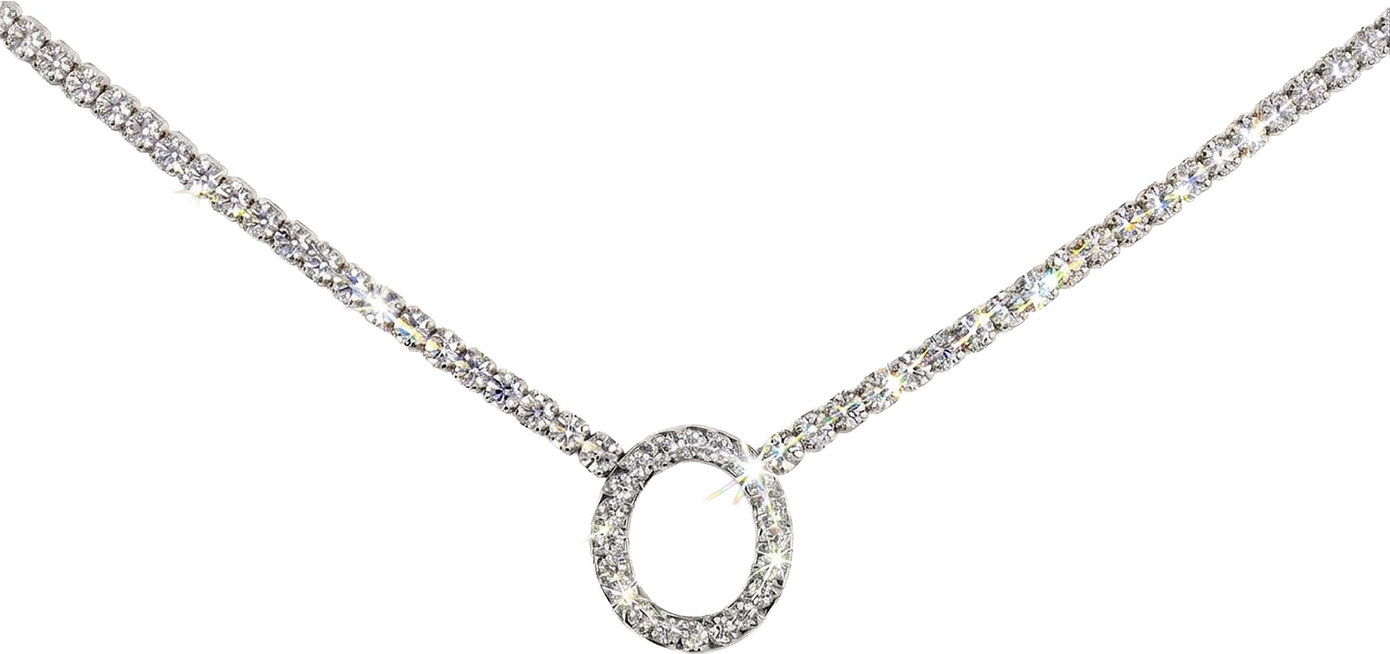 Jacques Lemans Kette mit Anhänger »Kreis rund« mit Zirkonia (synth.)