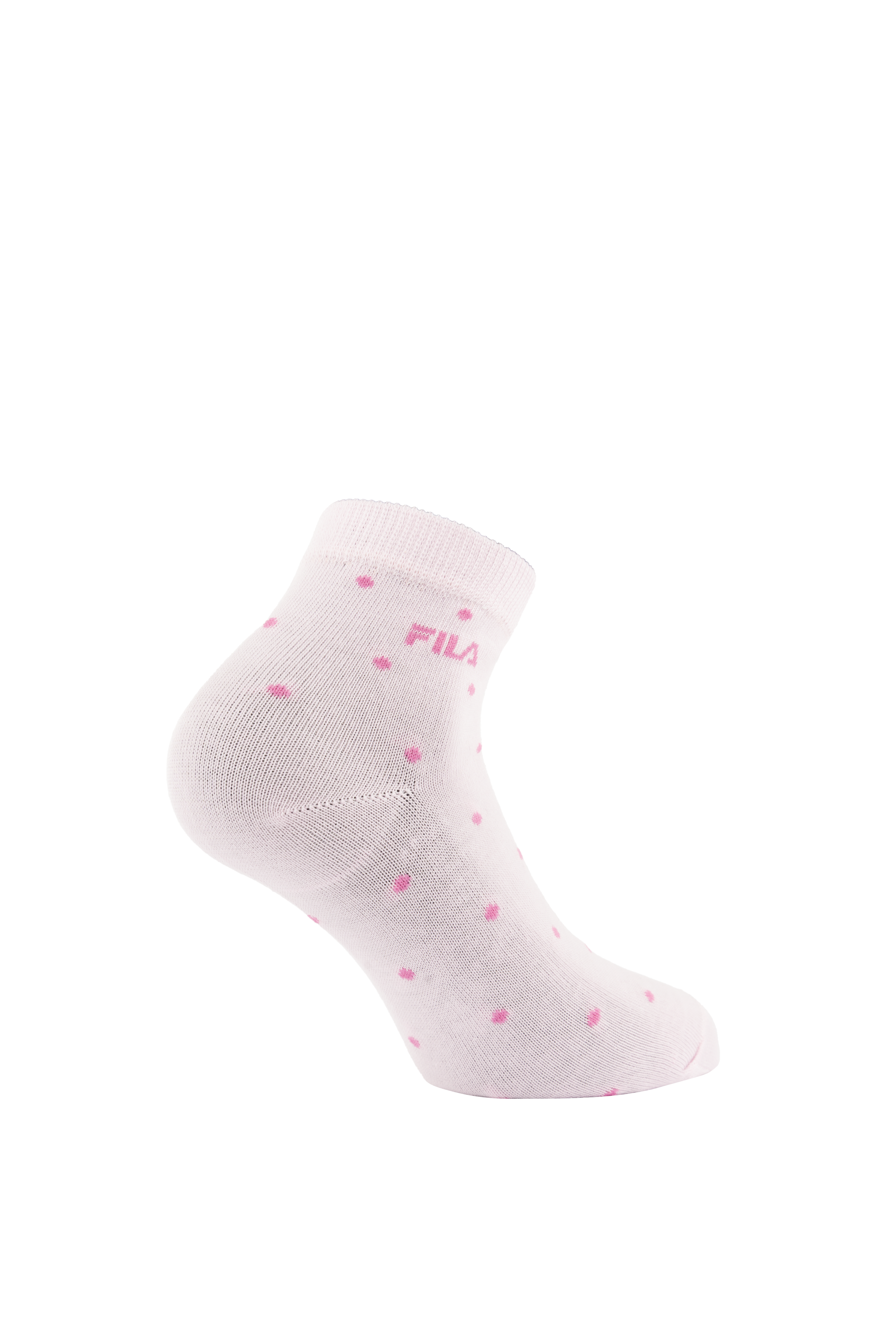 Fila Kurzsocken 3 Paar,  mit schmalem Rippenbündchen, gepunktet, Cotton-Mix