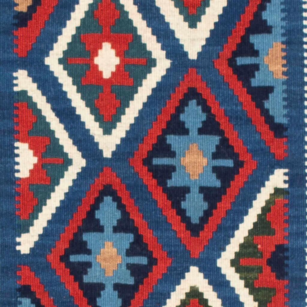 morgenland Wollteppich »Kelim - Oriental quadratisch - 104 x 98 cm - dunkelblau«, quadratisch