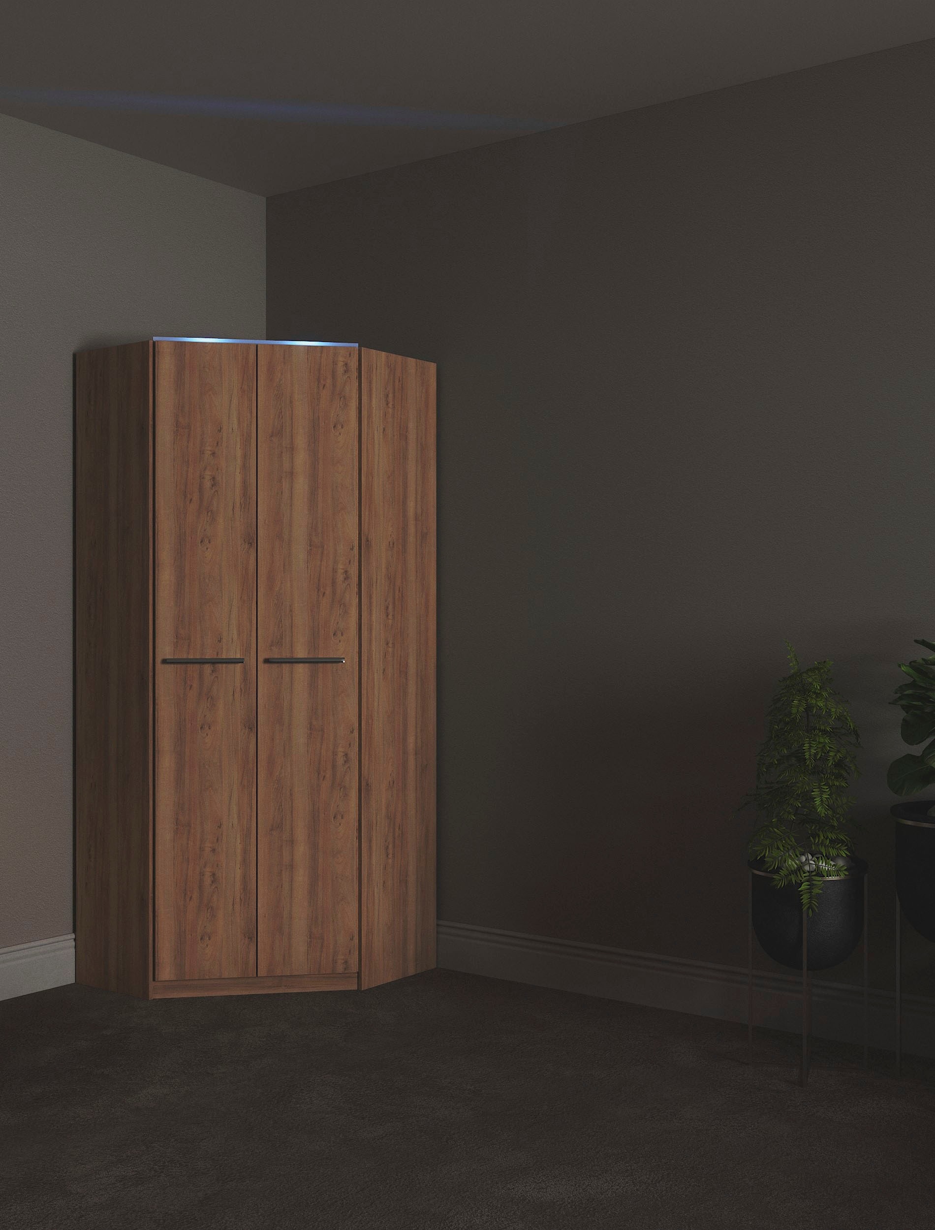 priess "Barcelona Kleiderschrank Ecklösung Raumwunder" in 2 Tiefen Schrank Eckschrank Garderobe