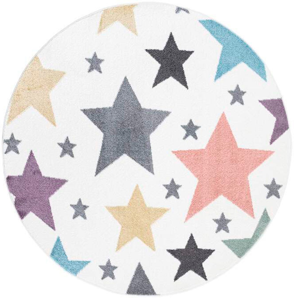 Carpet City Kinderteppich "ANIME903" rund 11 mm Höhe Kinderzimmer Teppich M günstig online kaufen
