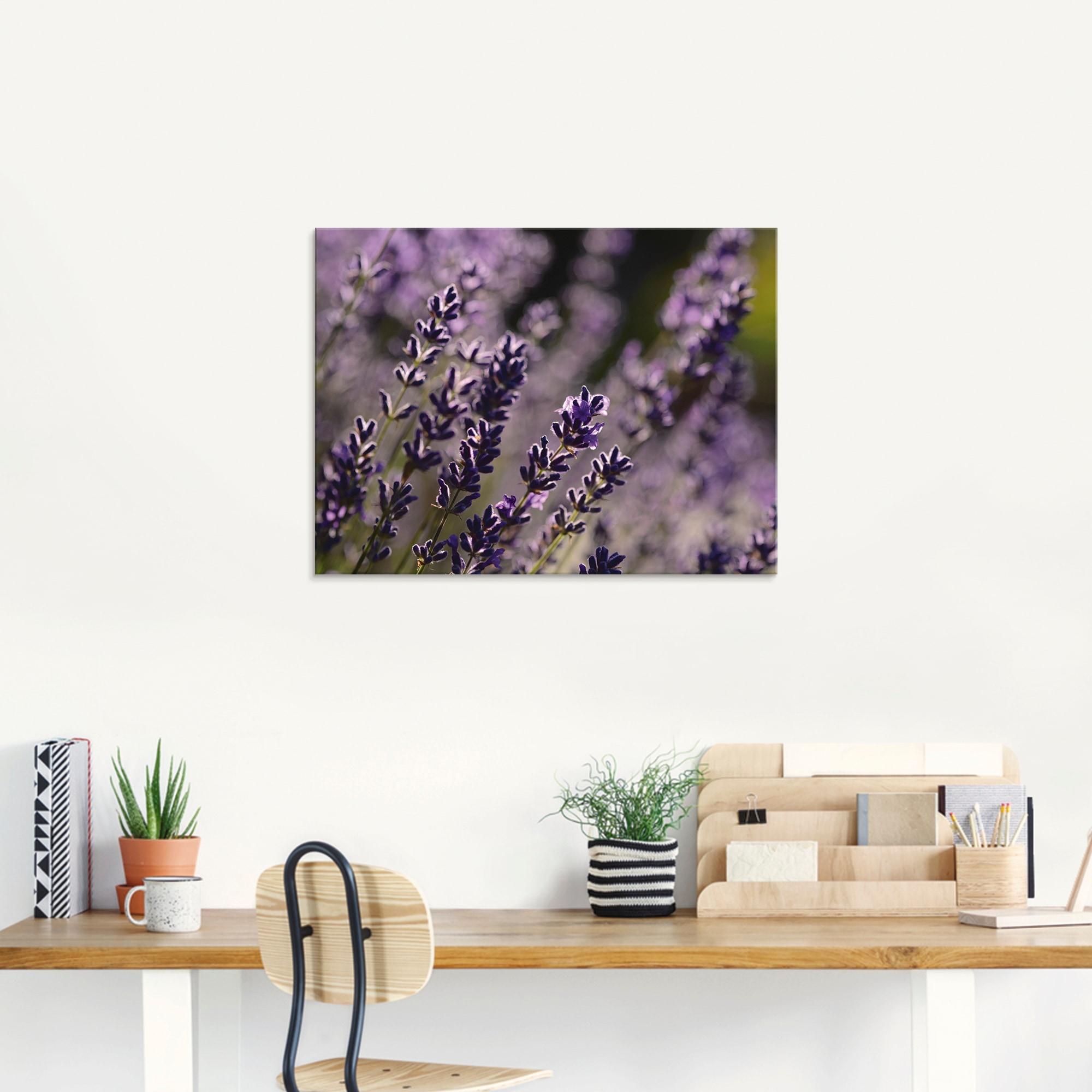 Artland Glasbild »Lavendel Nahaufnahme«, Blumen, (1 St.), in verschiedenen Größen