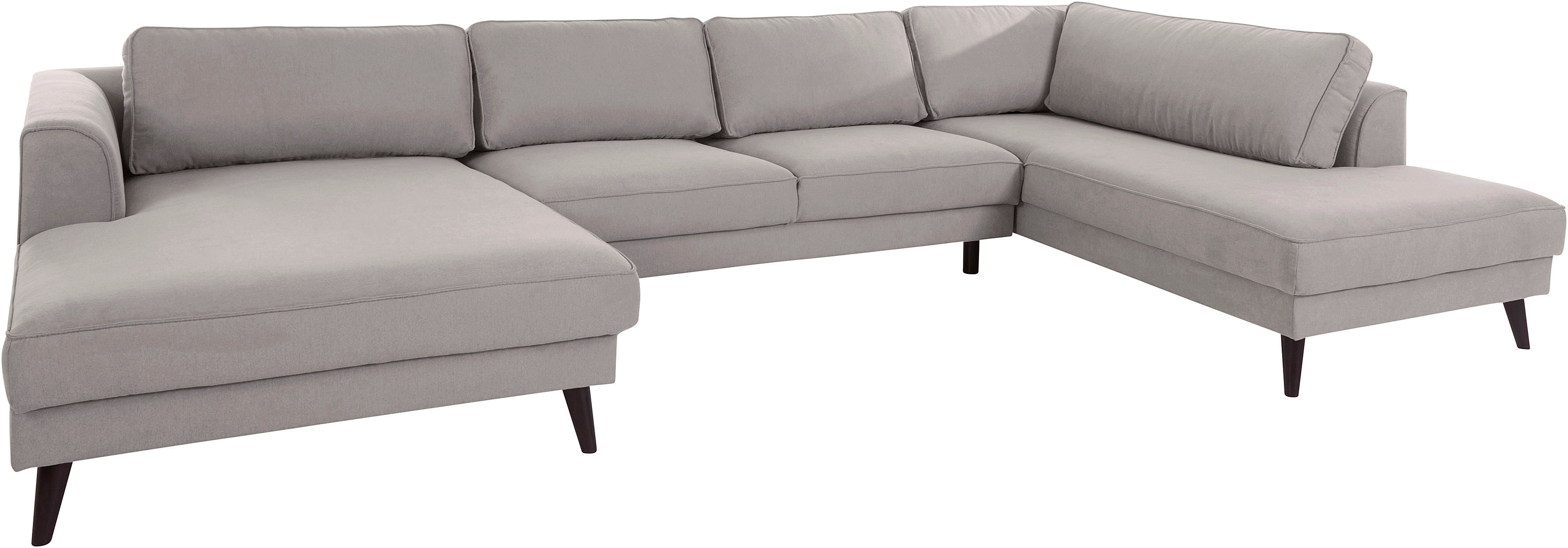 Thumbnail - INOSIGN Wohnlandschaft "Lumber Jack, viel Platz, bequem, Breite 354cm, hoher Fuß, U-Form" in moderner Optik