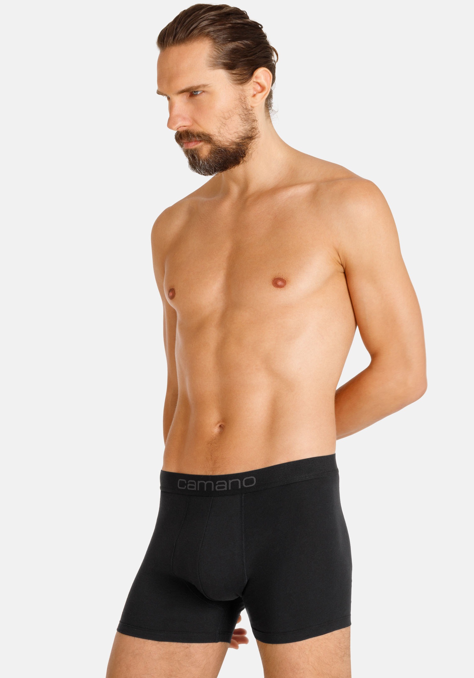 Camano Boxershorts »comfort«, (6er Pack), mit Stretch-Logobund