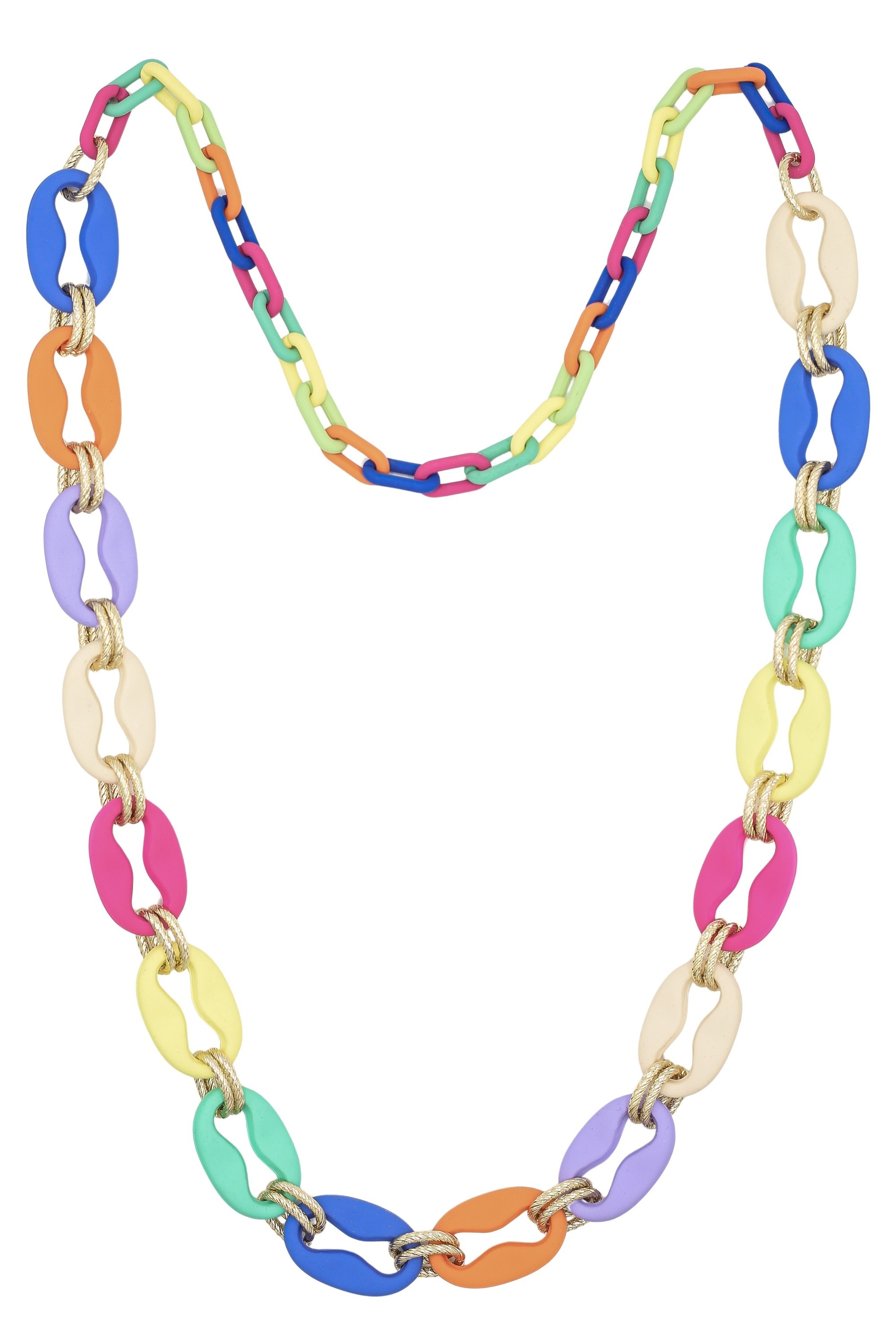 COLLEZIONE ALESSANDRO Lange Kette "Candy Loop", bunte Gliederkette günstig online kaufen