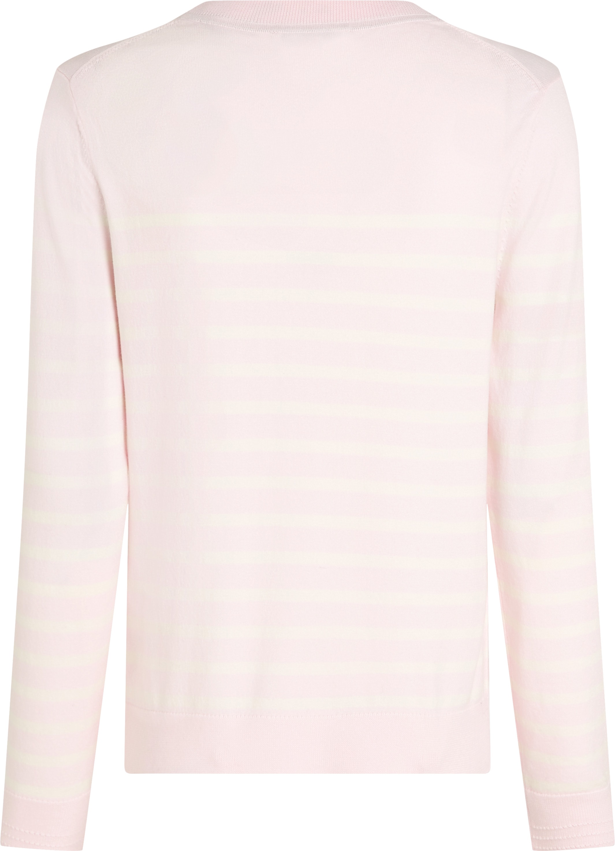 Tommy Hilfiger Rundhalspullover »CO JERSEY STITCH LS C-NK SWT«, mit Logostickerei