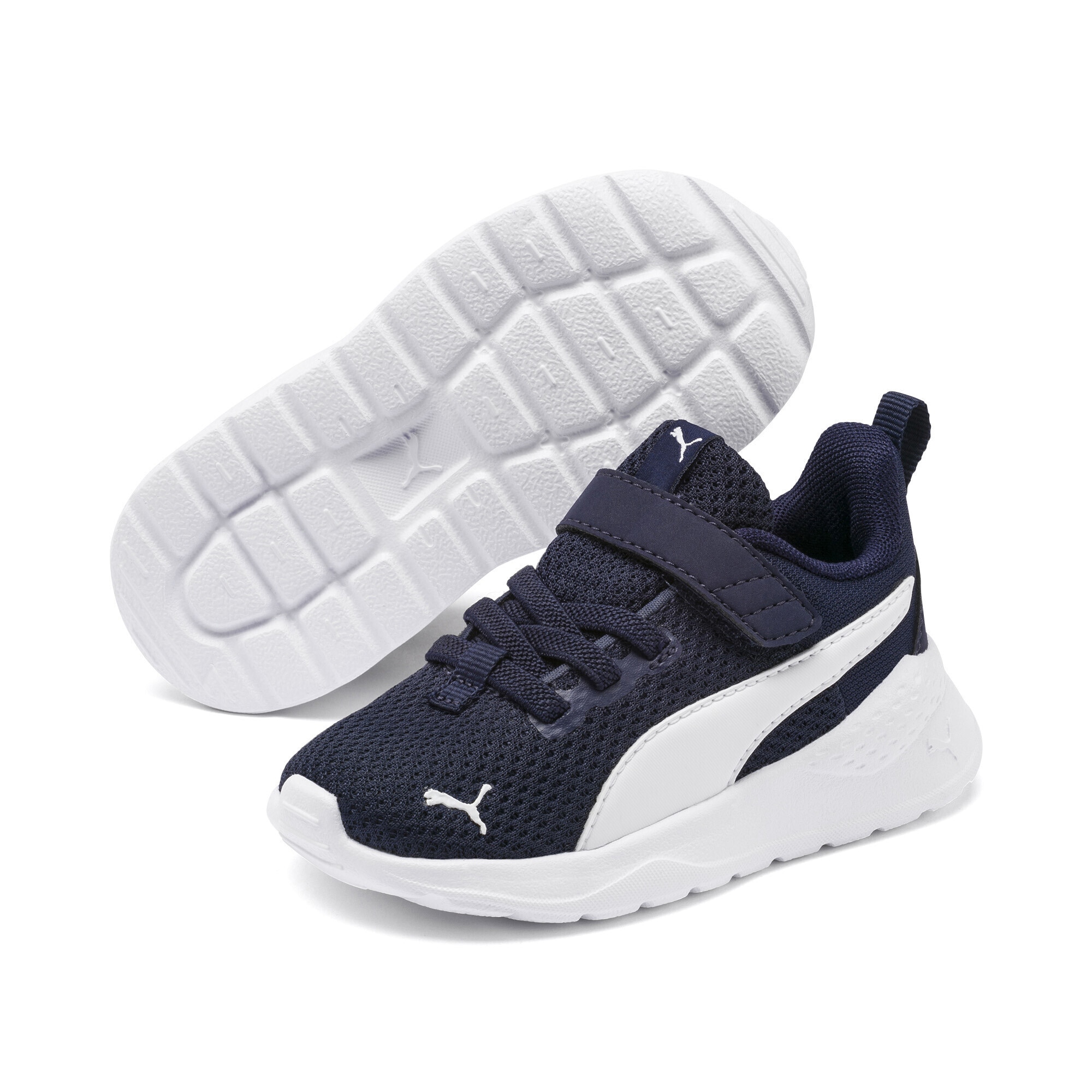 PUMA Kinder Sneaker "Anzarun Lite Sneakers Kinder", Gr. 21, blau, Obermaterial: Textil, Synthetik; Futter: Textil; Innensohle: Textil; Laufsohle: