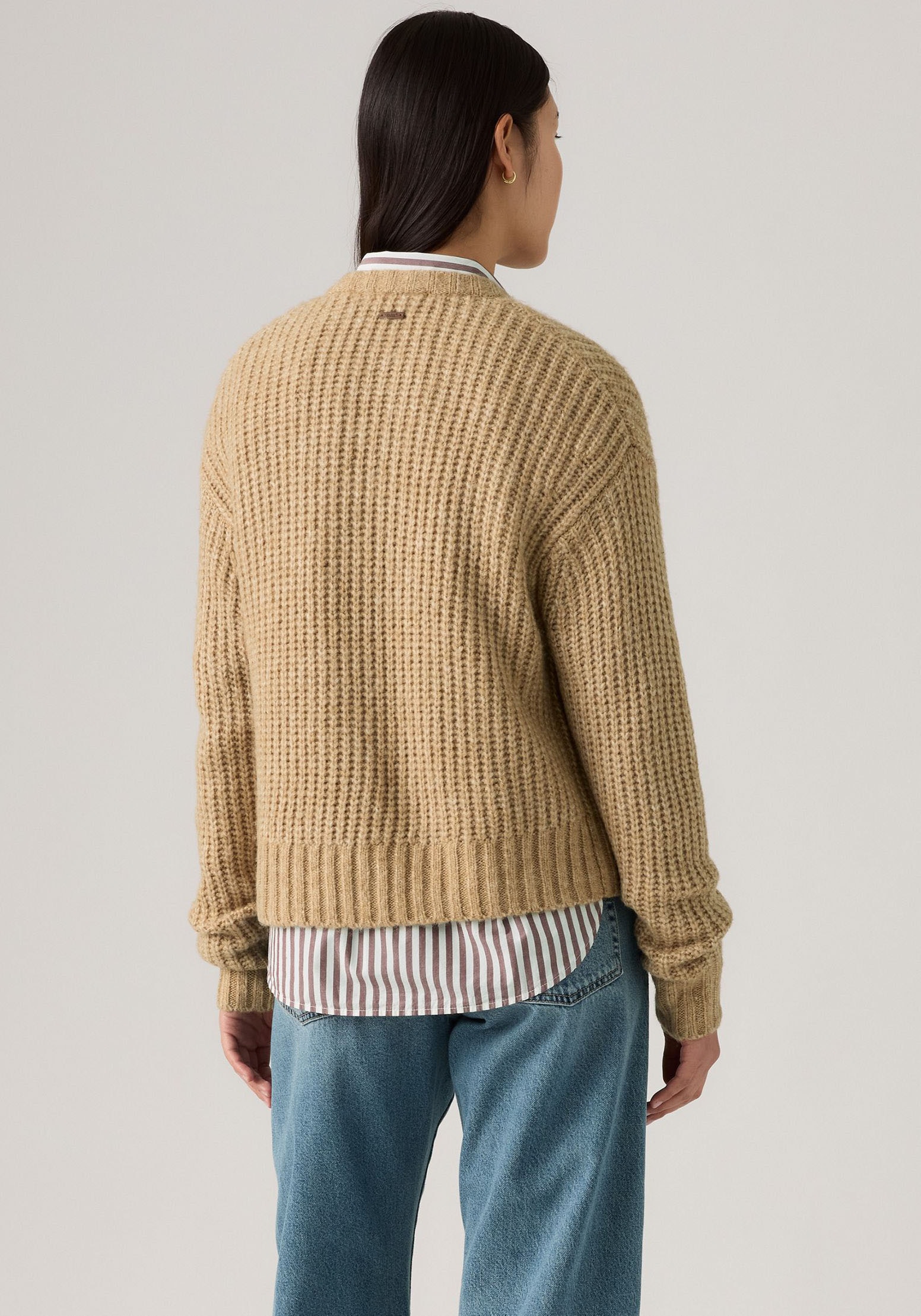 Levi's® Strickjacke, Wärmender, pflegeleichter Materialmix