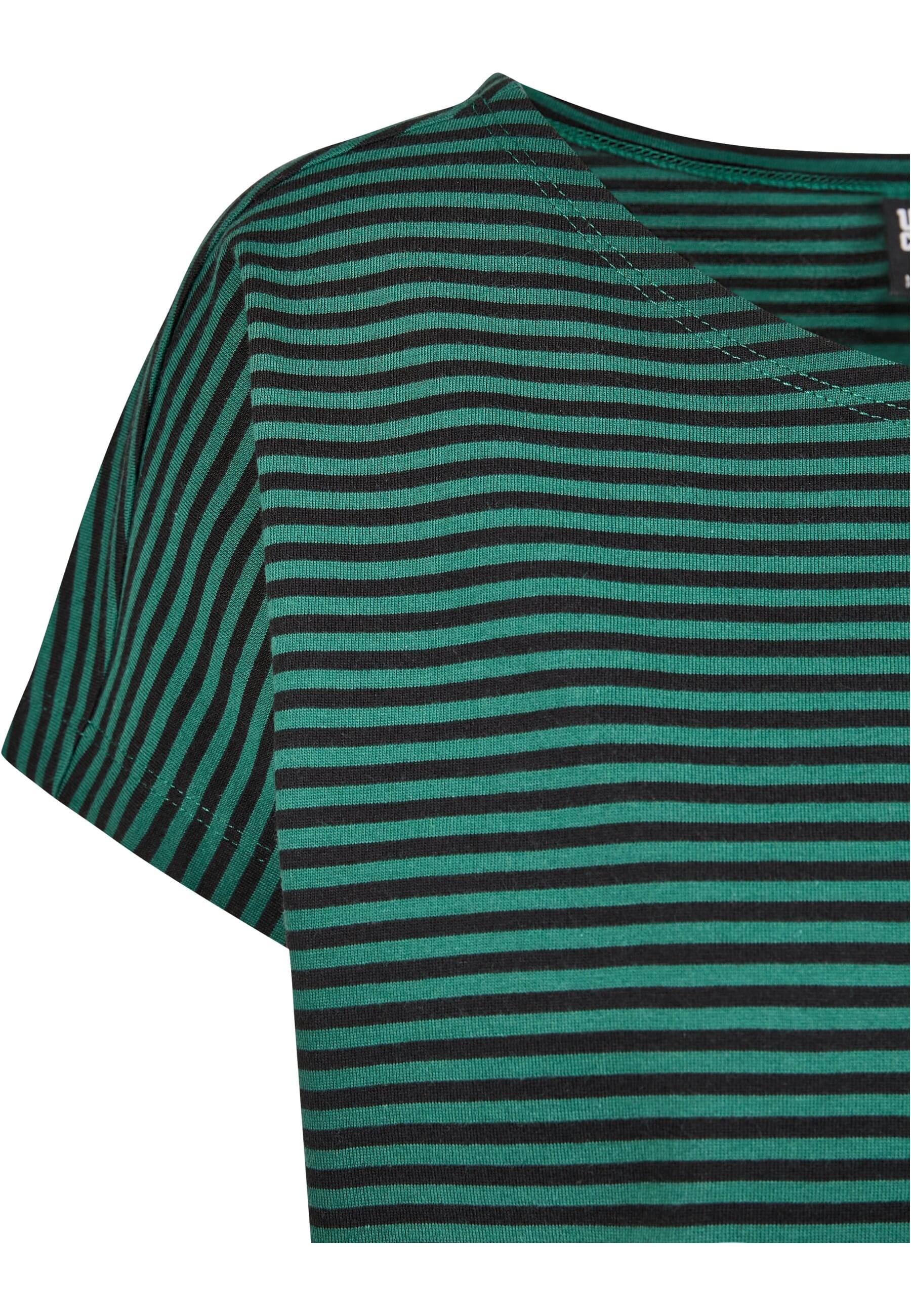 URBAN CLASSICS Kurzarmshirt »Urban Classics Damen Ladies Yarn Dyed Baby Stripe Tee«, (1 tlg.)