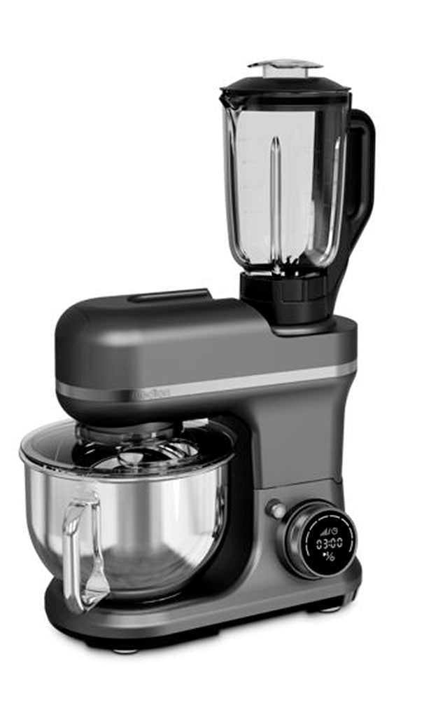 Medion® Küchenmaschine »MD 18430, 8 Geschwindigkeitsstufen, Impulsfunktion, 5L Rührschüssel«, Mit umfangreichem Zubehör-Set, Mixeraufsatz, Fleischwolf-Aufsatz