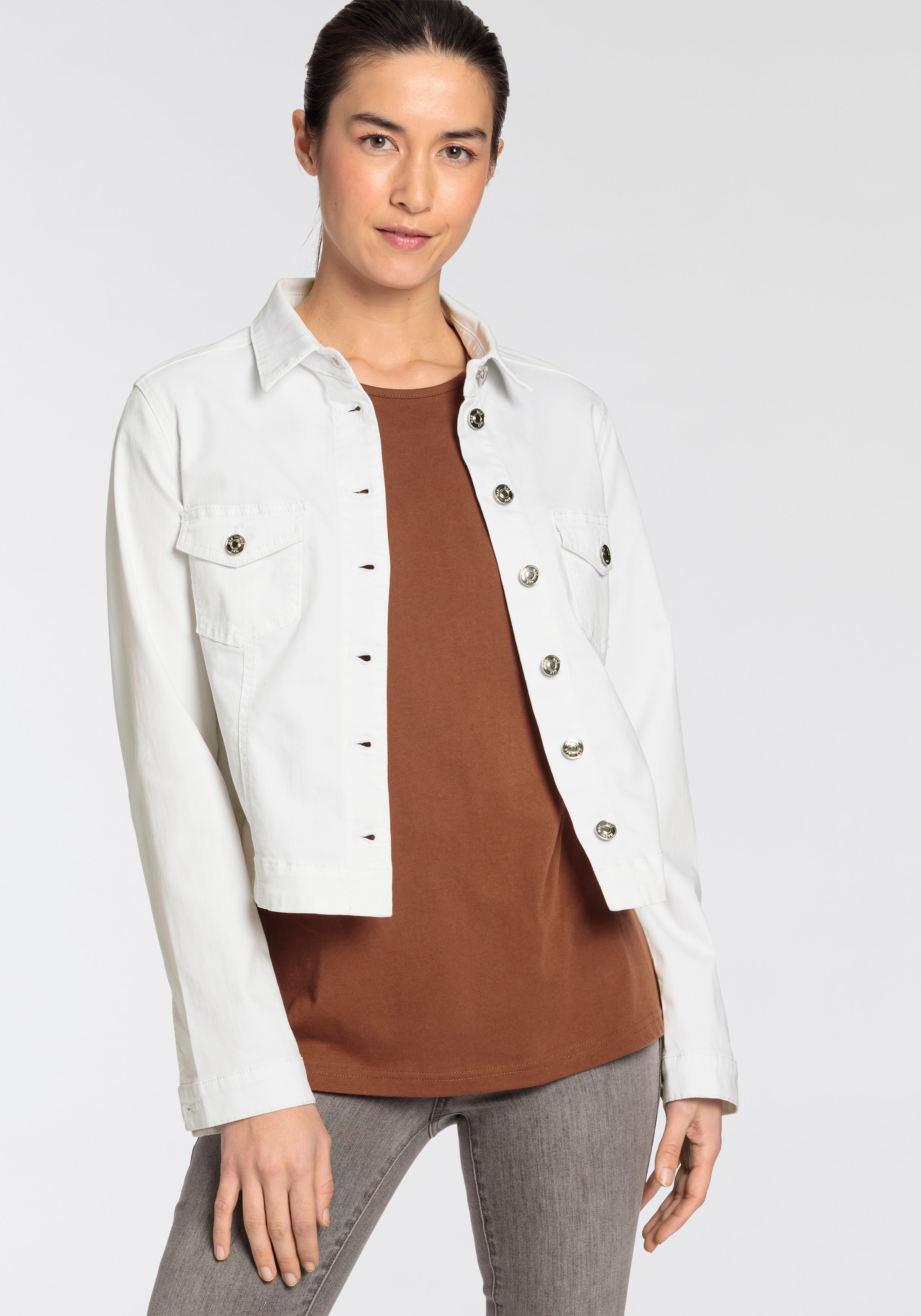 MAC Jeansjacke RICH JACKET aus leichter, sommerlicher Denim-Qualität mit ho günstig online kaufen