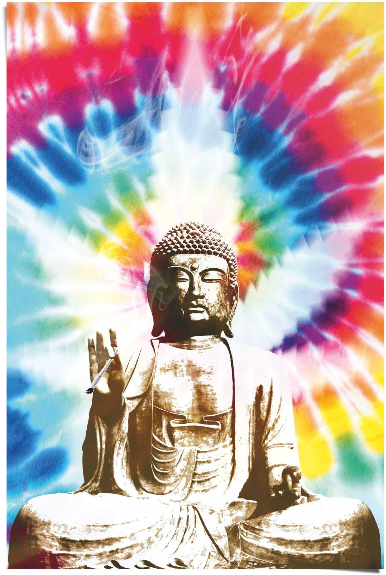 raucht«, BAUR bestellen »Buddha (1 | St.) Reinders! Poster