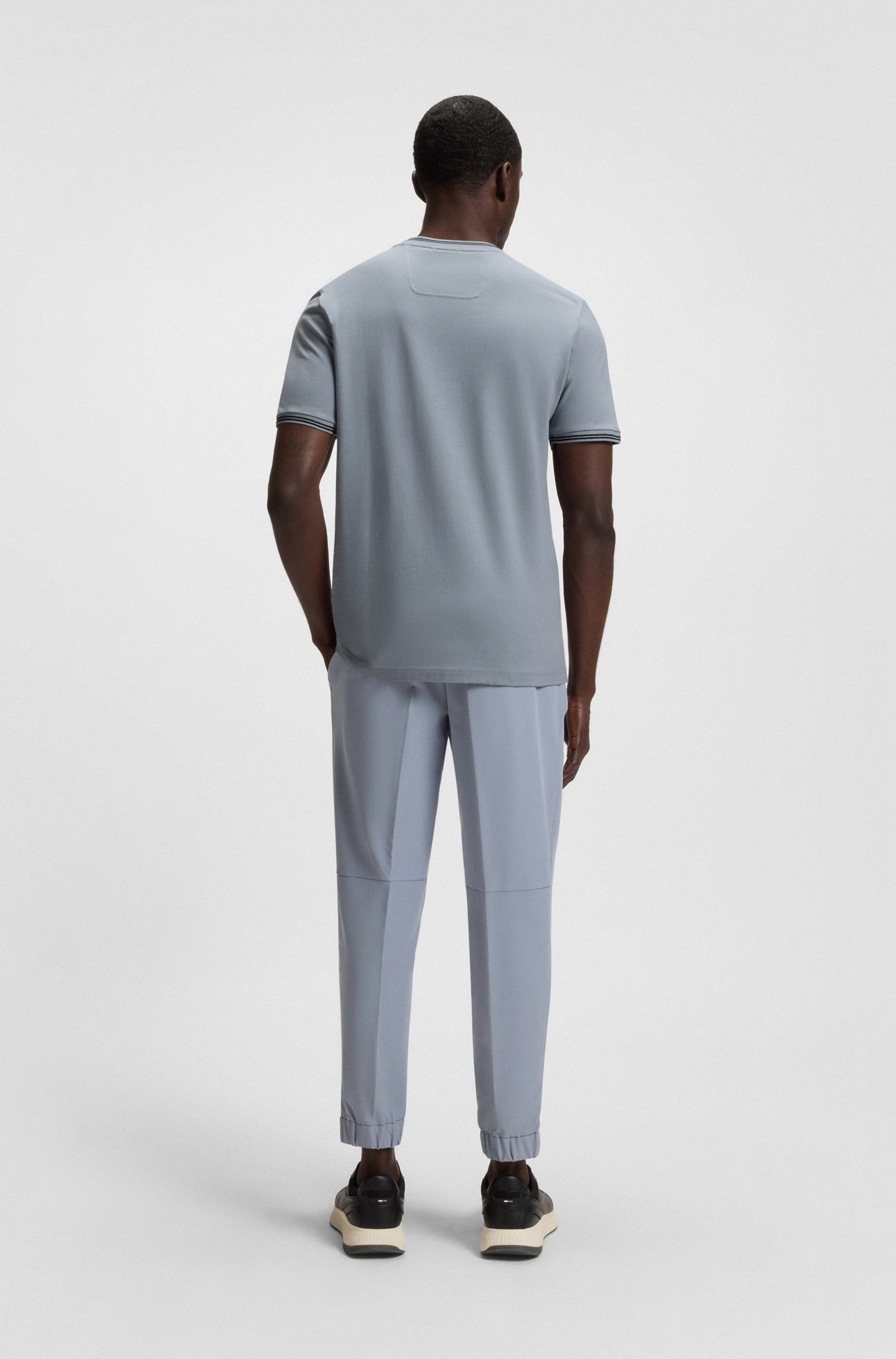 BOSS GREEN T-Shirt »Taul«, mit kontrastfarbenen Streifendetails