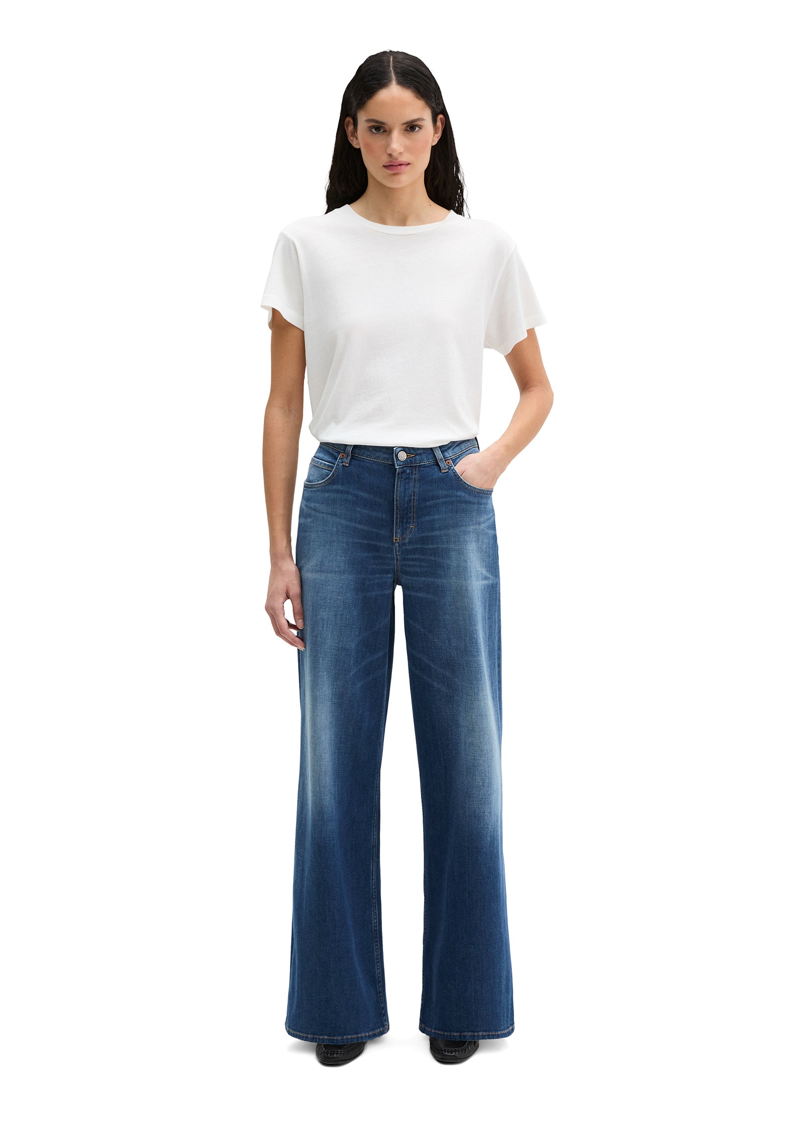 Marc O'Polo Weite Jeans »aus Cashmere Touch Denim«