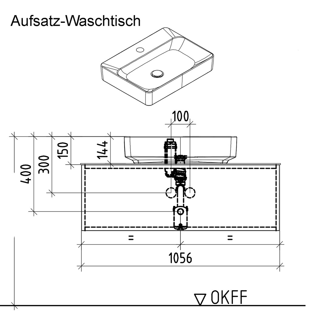 hülsta Badmöbel-Set »Tetrim«, (Set, 4 St.)