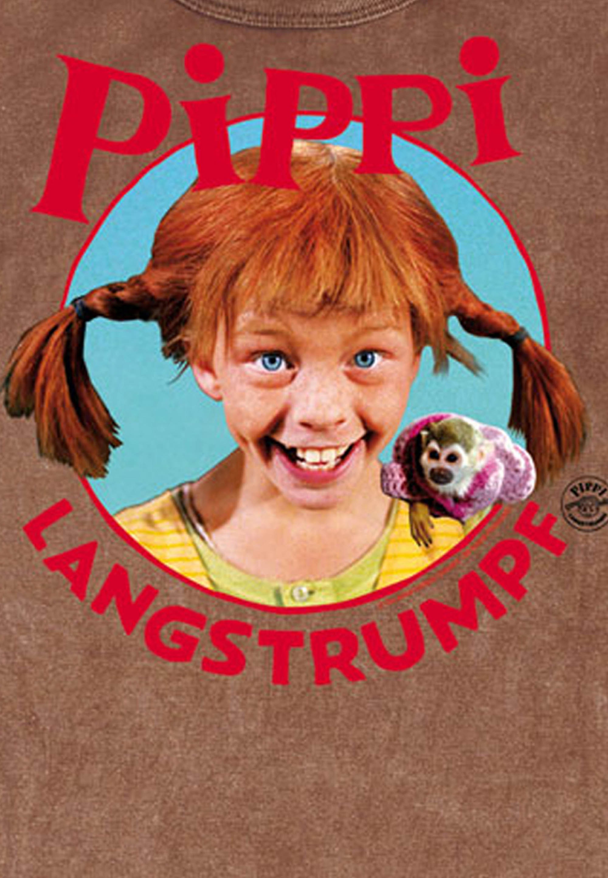 LOGOSHIRT T-Shirt »Pippi Langstrumpf - Portrait«, mit lizenziertem Originaldesign