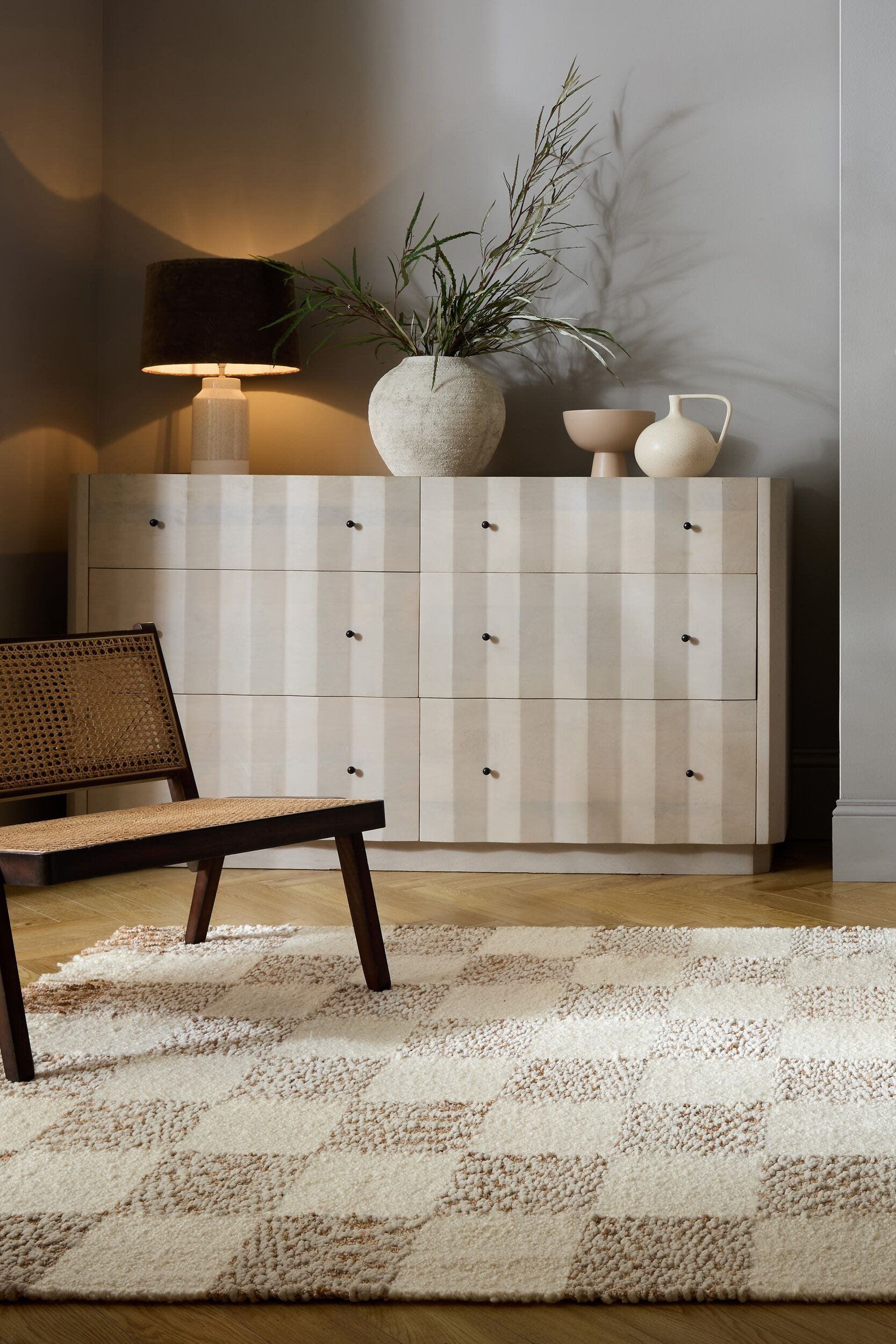 FLAIR RUGS Teppich »Eric«, rechteckig, 4 mm Höhe, Boucle-Effekt Hoch-Tief-Flor