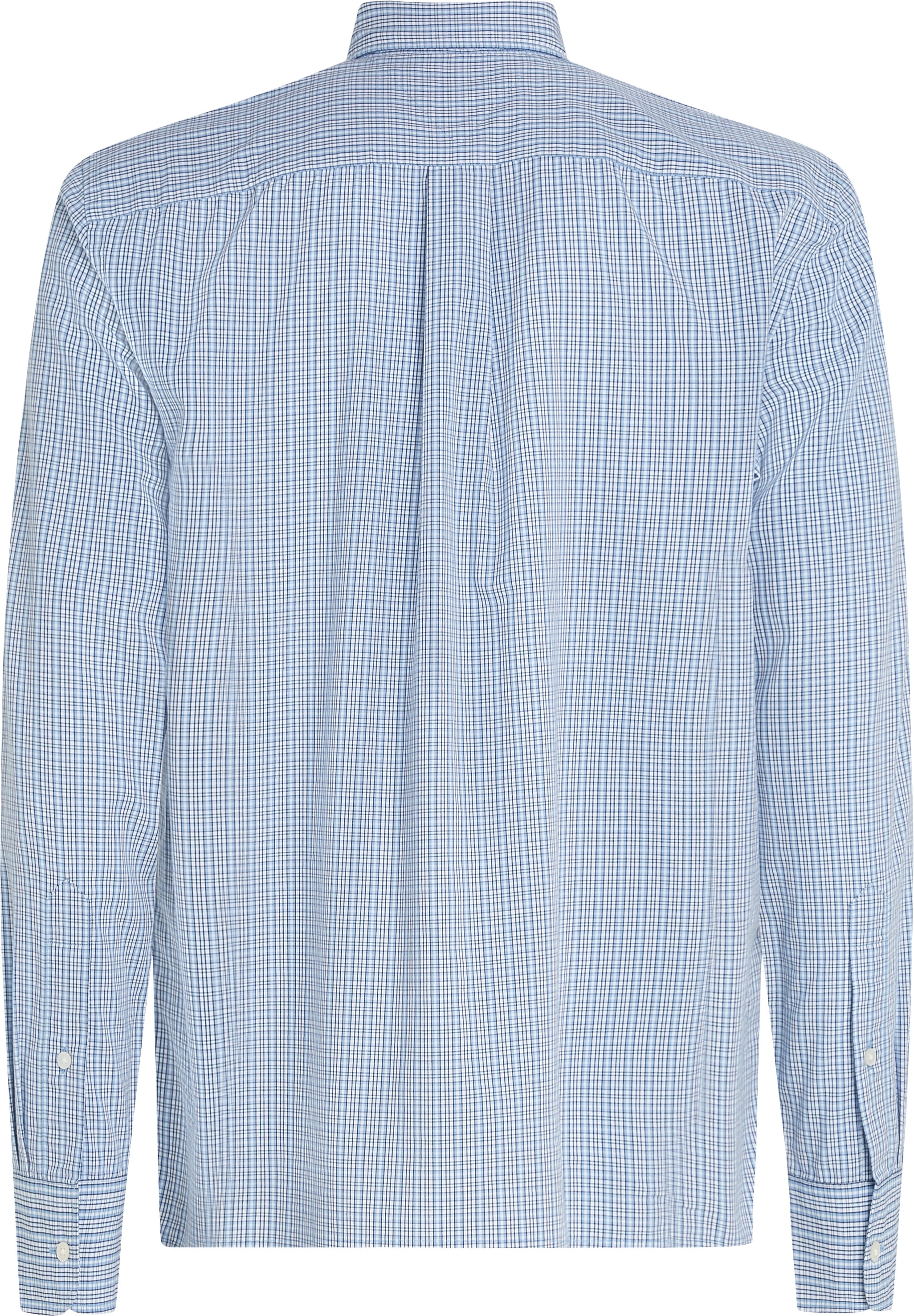 Tommy Hilfiger Langarmhemd »FLEX POPLIN SMALL TARTAN SHIRT«, regular fit, kleinkariert, Button-down-Kragen