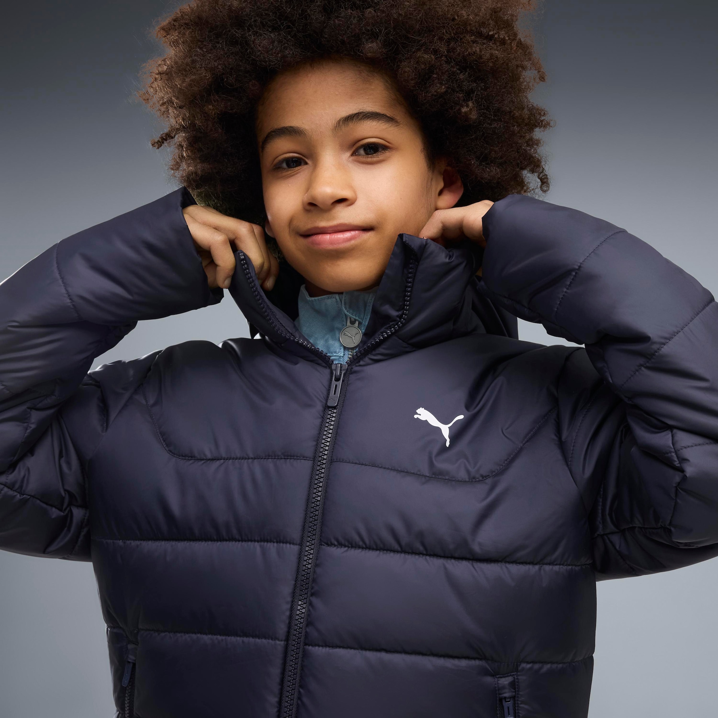 PUMA Winterjacke »ESS HOODED PADDED JACKET« mit Kapuze mit Kapuze, entspannte Passform