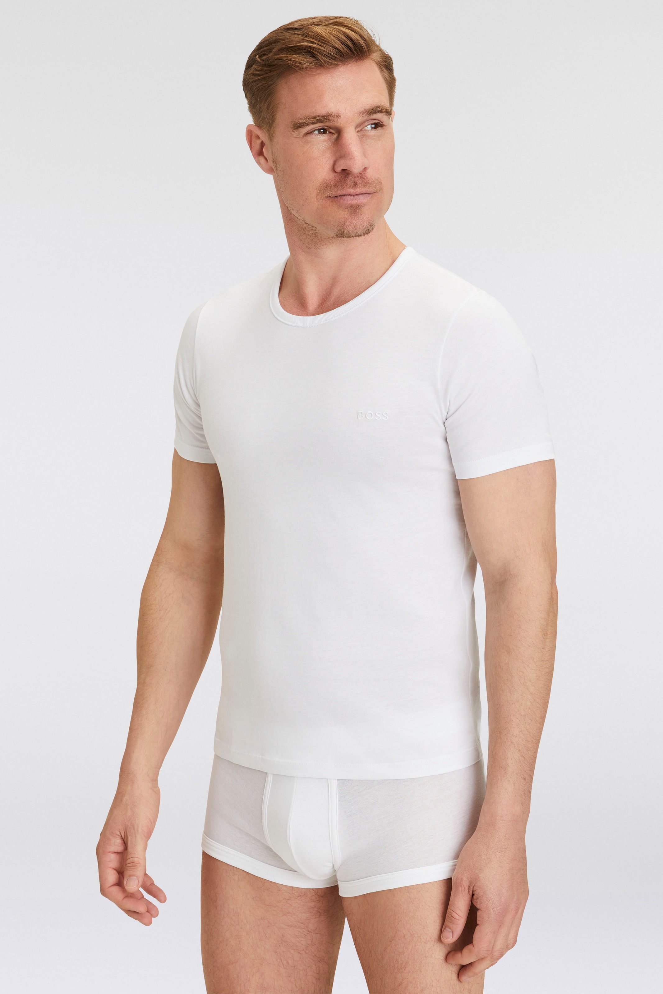 BOSS T-Shirt "Rundhals BOSS ONE", (Packung, 3 tlg., 3er-Pack), mit dezentem günstig online kaufen