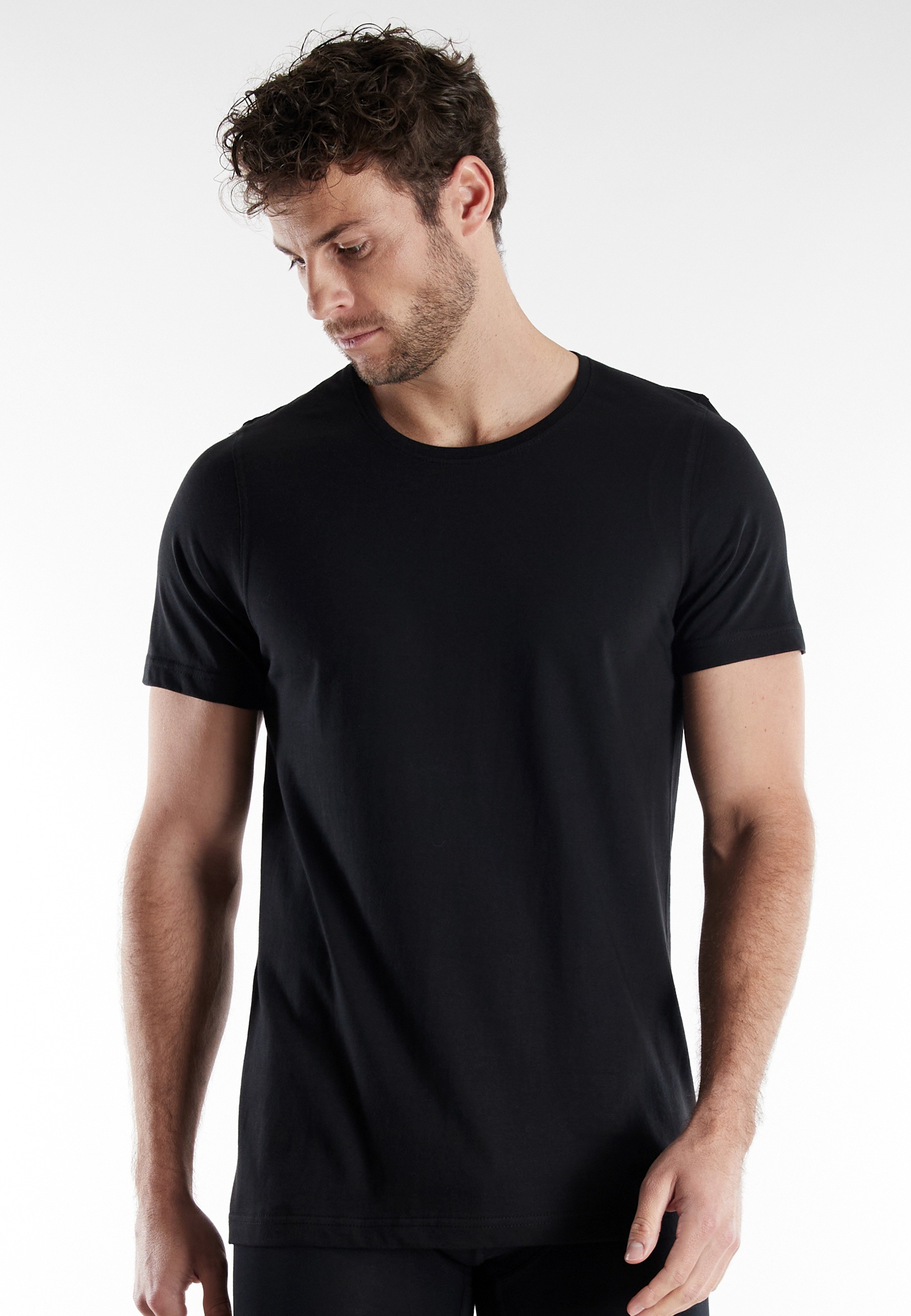 bugatti T-Shirt "Bari" Packung, 2er Pack, 2 tlg. Rundhalsausschnitt, Kurzar günstig online kaufen