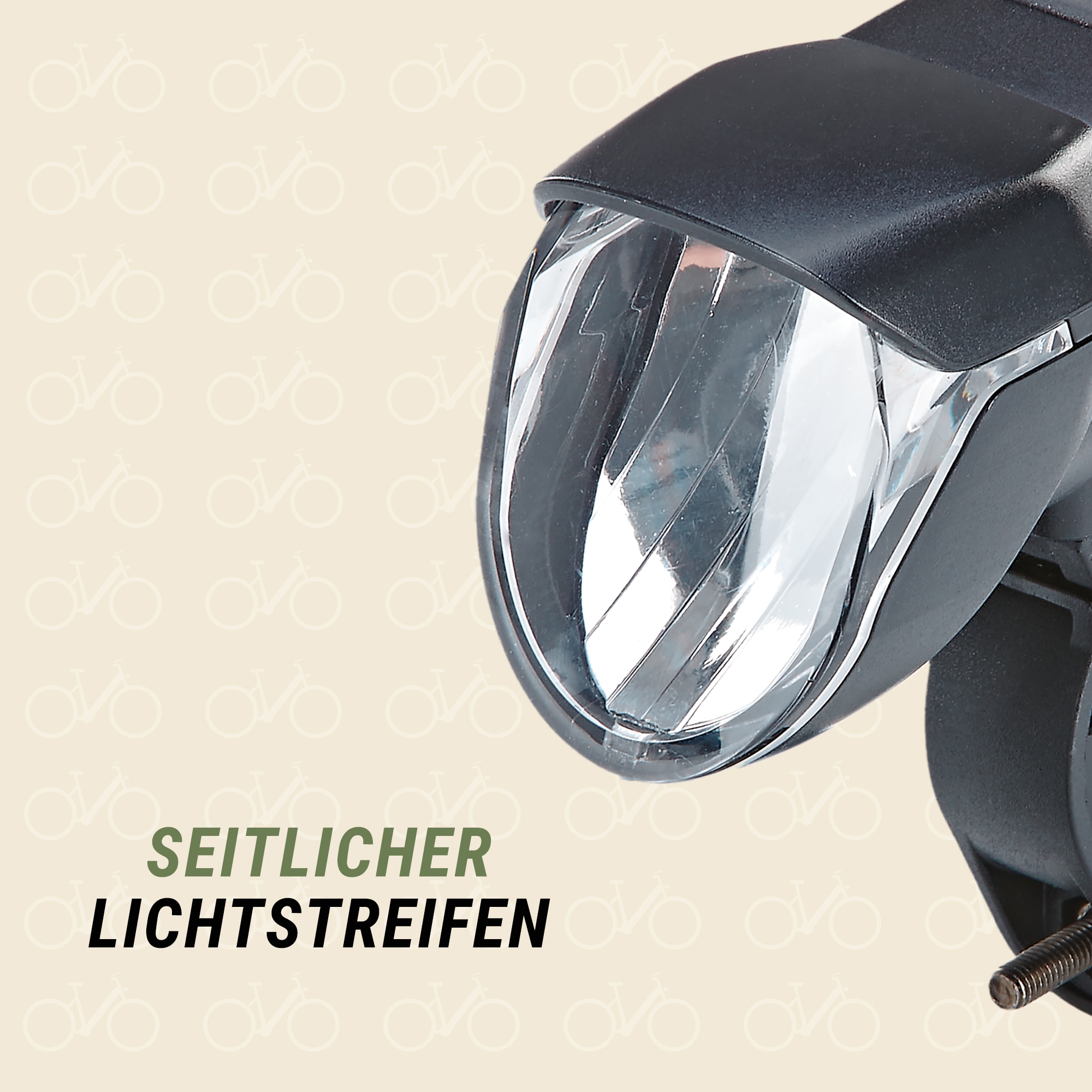 Prophete Fahrradbeleuchtung »LED Akku Beleuchtungsset 100 Lux«