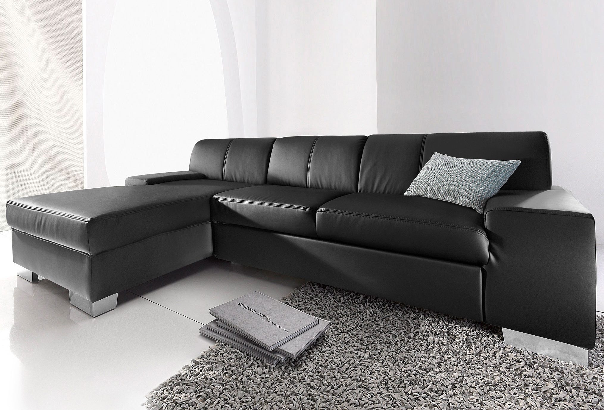 DOMO collection Ecksofa »Star L-Form«, wahlweise mit Bettfunktion