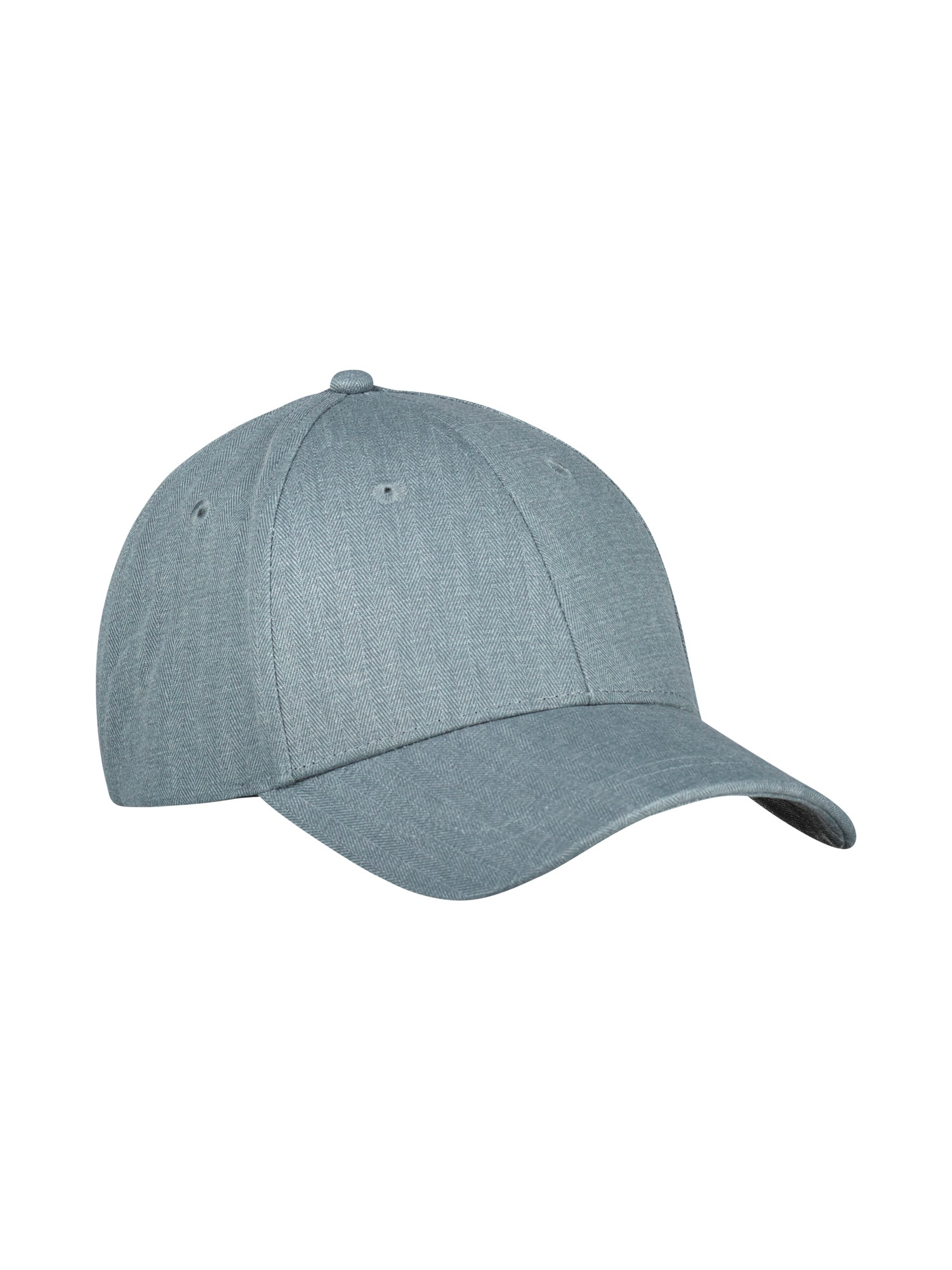Baseball Cap LERROS "Basecap in Fischgrätstruktur, unifarben", Herren, Gr. Normalgrößen, storm grau, 100% Baumwolle, Caps 8