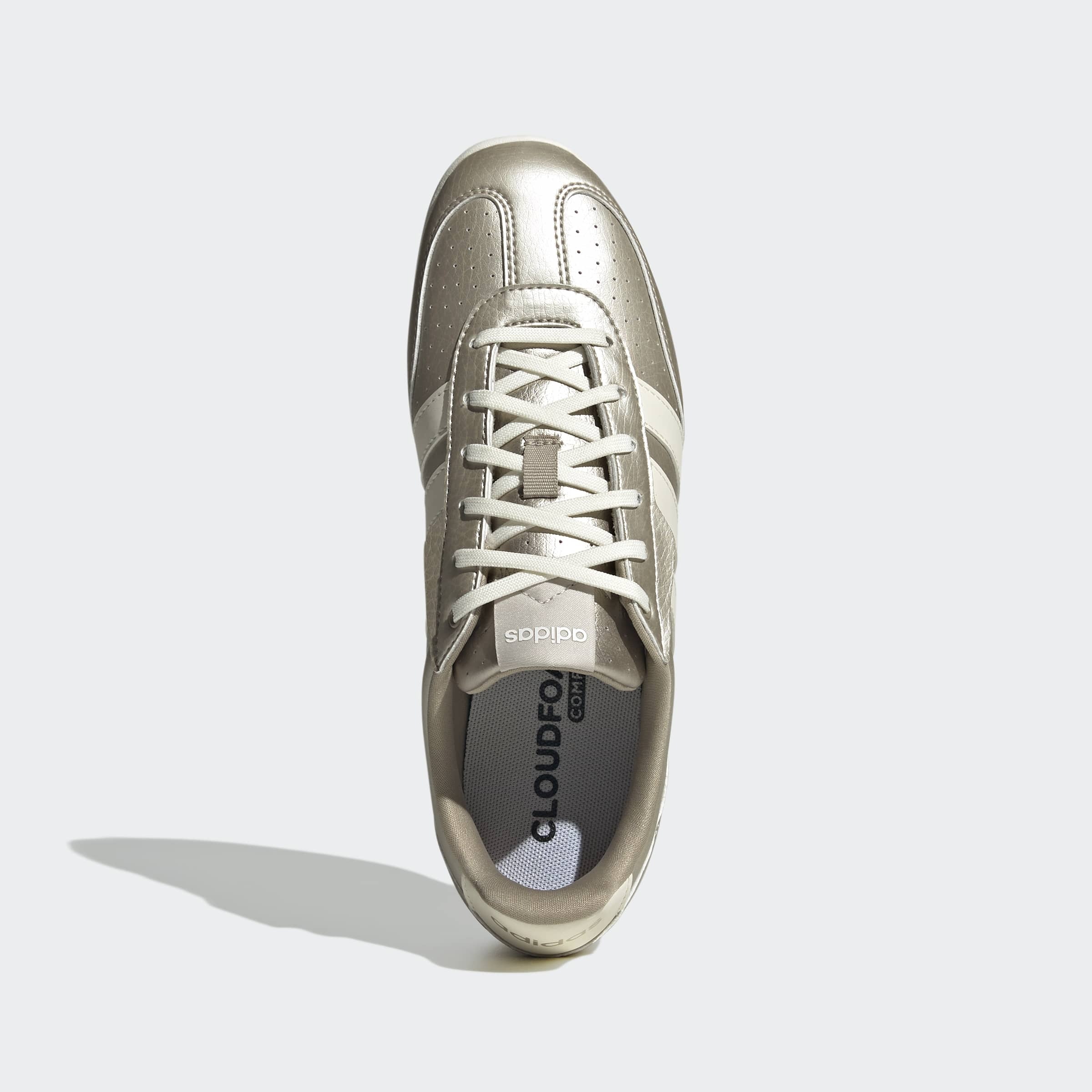 Sneaker ADIDAS SPORTSWEAR "BARREDA LO", Damen, Gr. 38,5, cyber metallic, sanftes weiß, wonder aluminium, Synthetik, Schuhe Sneaker 3