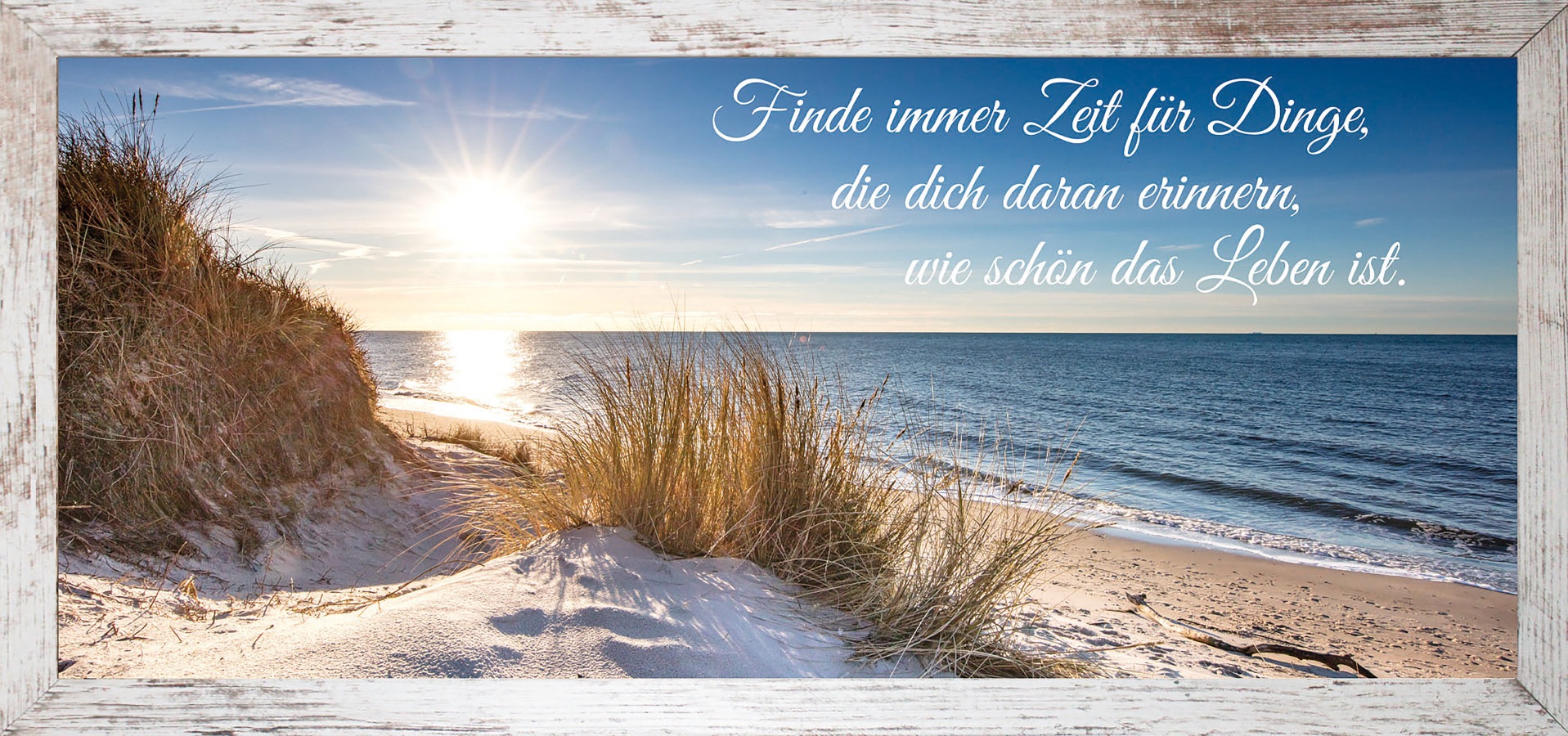 Bönninghoff Bild mit Rahmen, Strand-Sprüche-Sprüche & Texte-Bilder vom Sonn günstig online kaufen