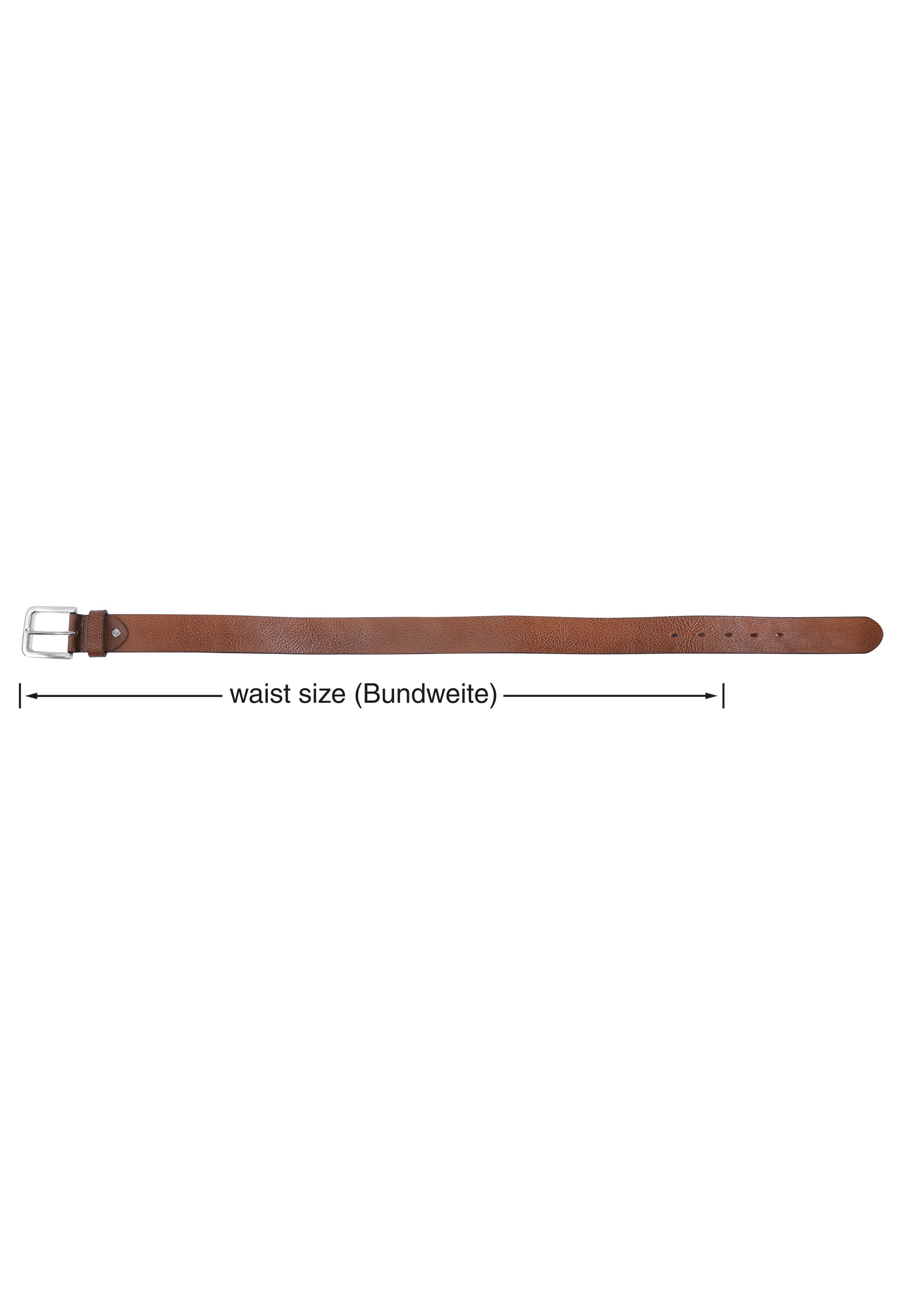 Leonardo Verrelli Ledergürtel »90 cm - 140 cm (Bundweite) in braun aus 100% Echtleder, kürzbar,«