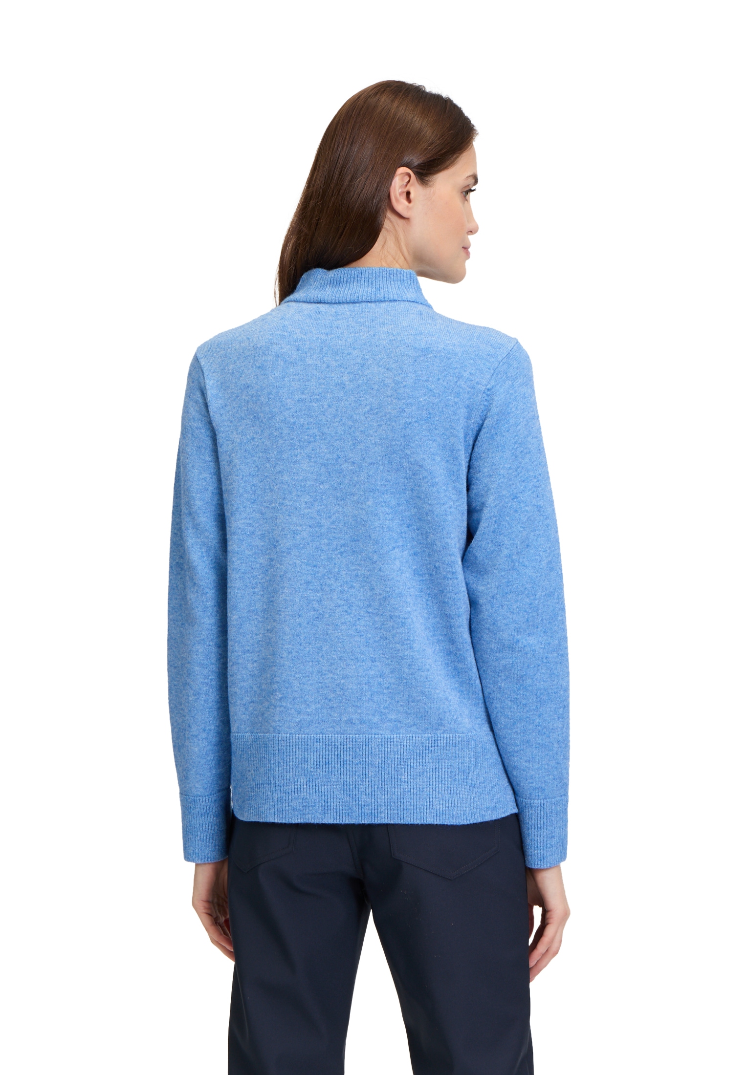 Betty Barclay Strickpullover »Betty Barclay Feinstrickpullover mit Rippenstruktur«, (1 tlg.), Strass