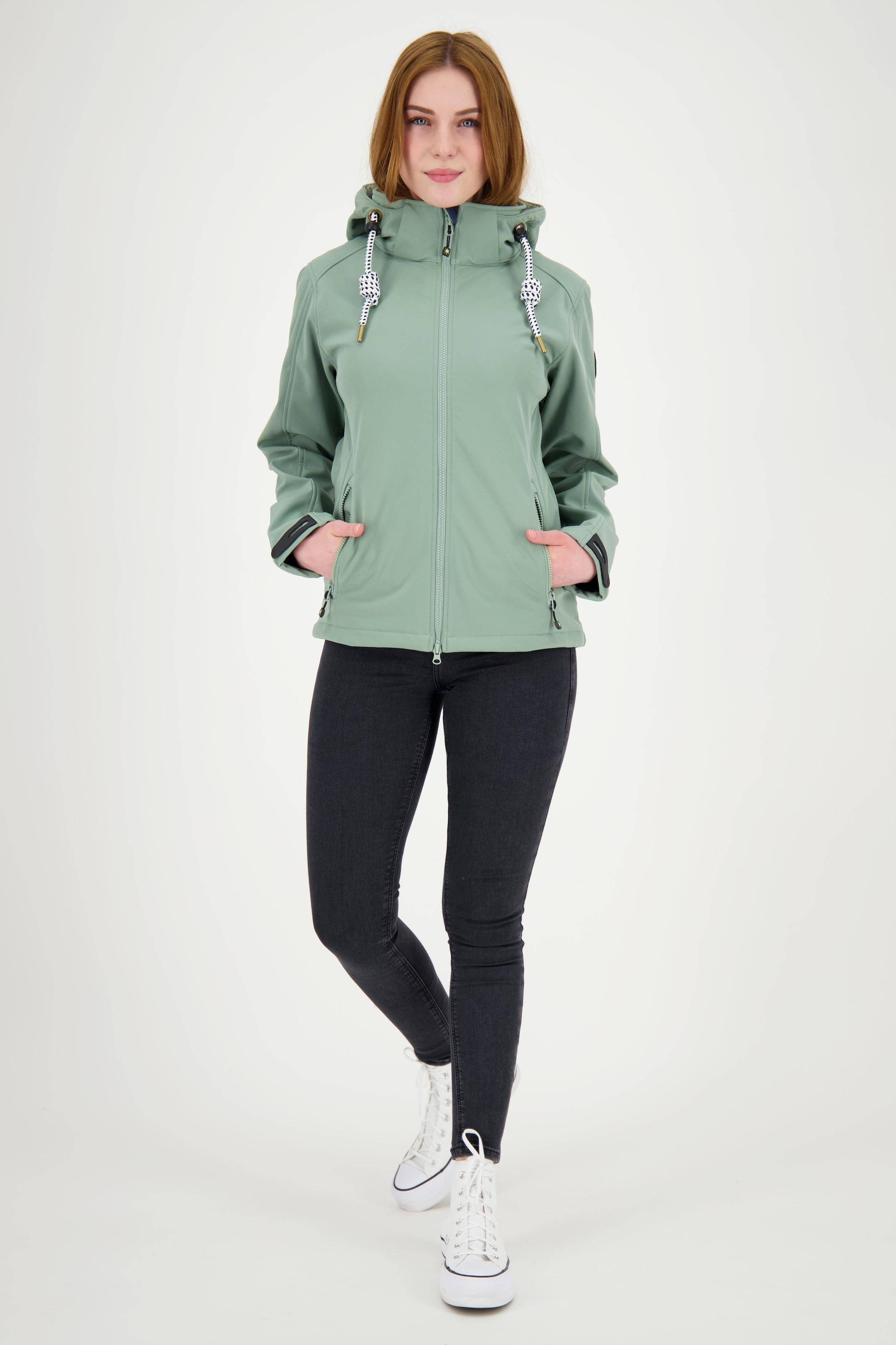 ankerglut Softshelljacke »ankerglutfreude WMN« mit Kapuze mit abnehmbarer Kapuze