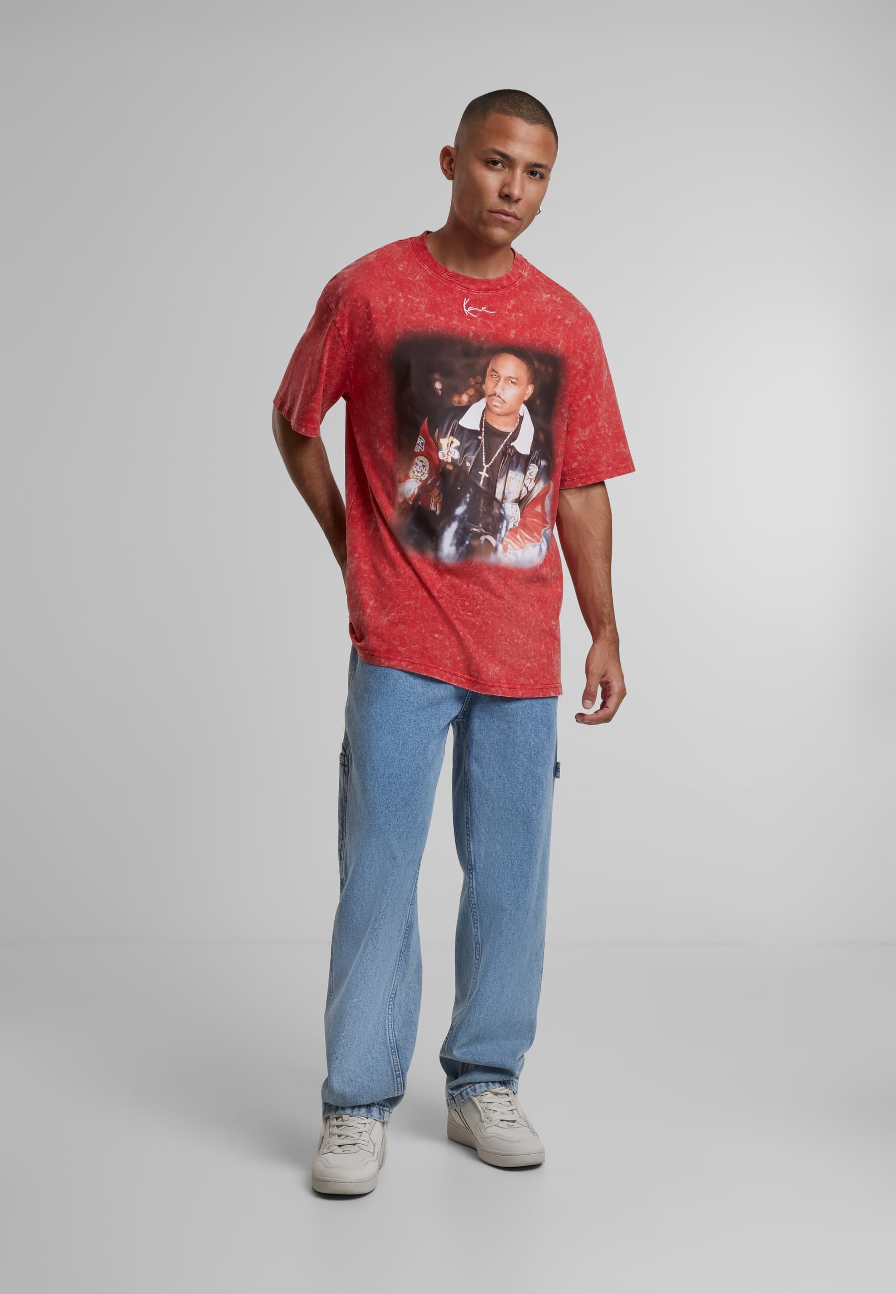 Karl Kani T-Shirt »Karl Kani Herren KU242-008-1 Tiny Signature Print Tee«, (1 tlg.)