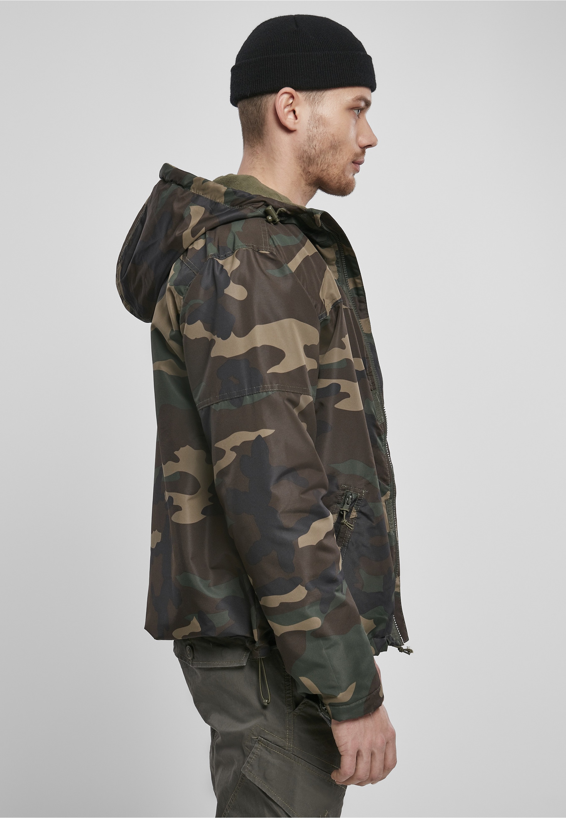 Brandit Allwetterjacke »Brandit Herren Windbreaker Frontzip« 1 Stk. tlg. mit Kapuze