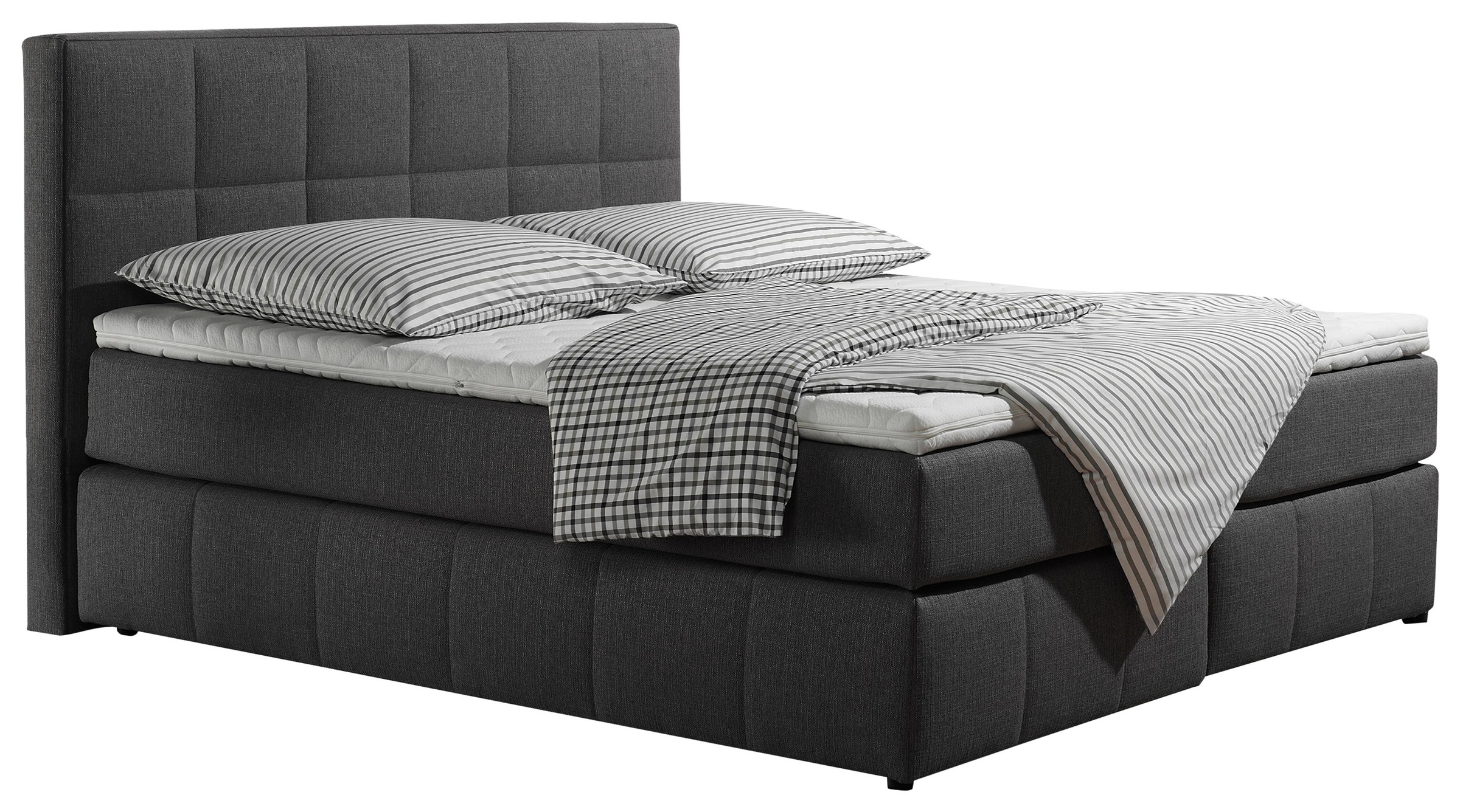Home affaire Boxspringbett "Casano" mit feiner Steppung, in 3 Matratzenarte günstig online kaufen