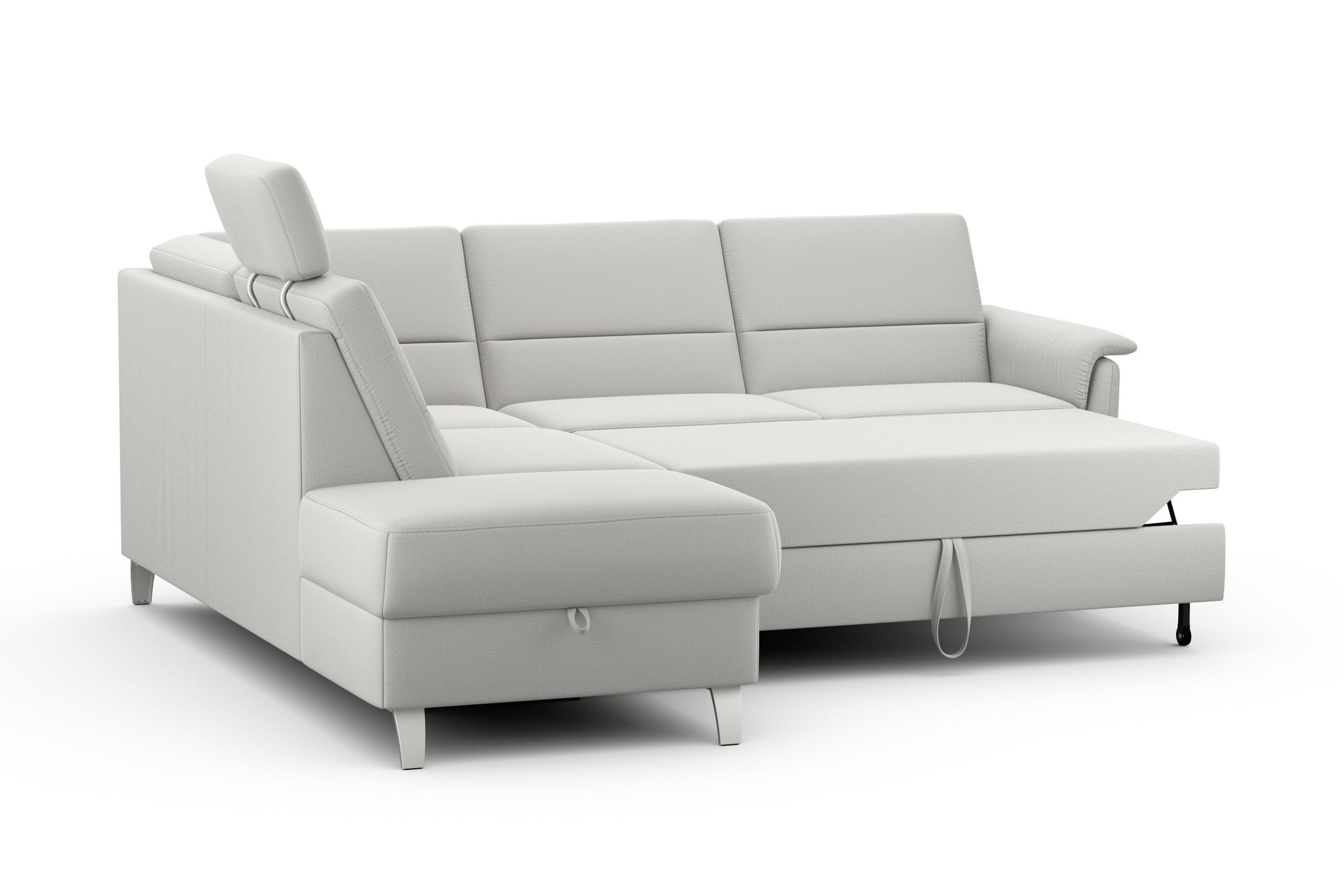 sit&more Ecksofa »Palmera L-Form«, Federkern, wahlweise mit Bettfunktion und mit/ohne Stauraum
