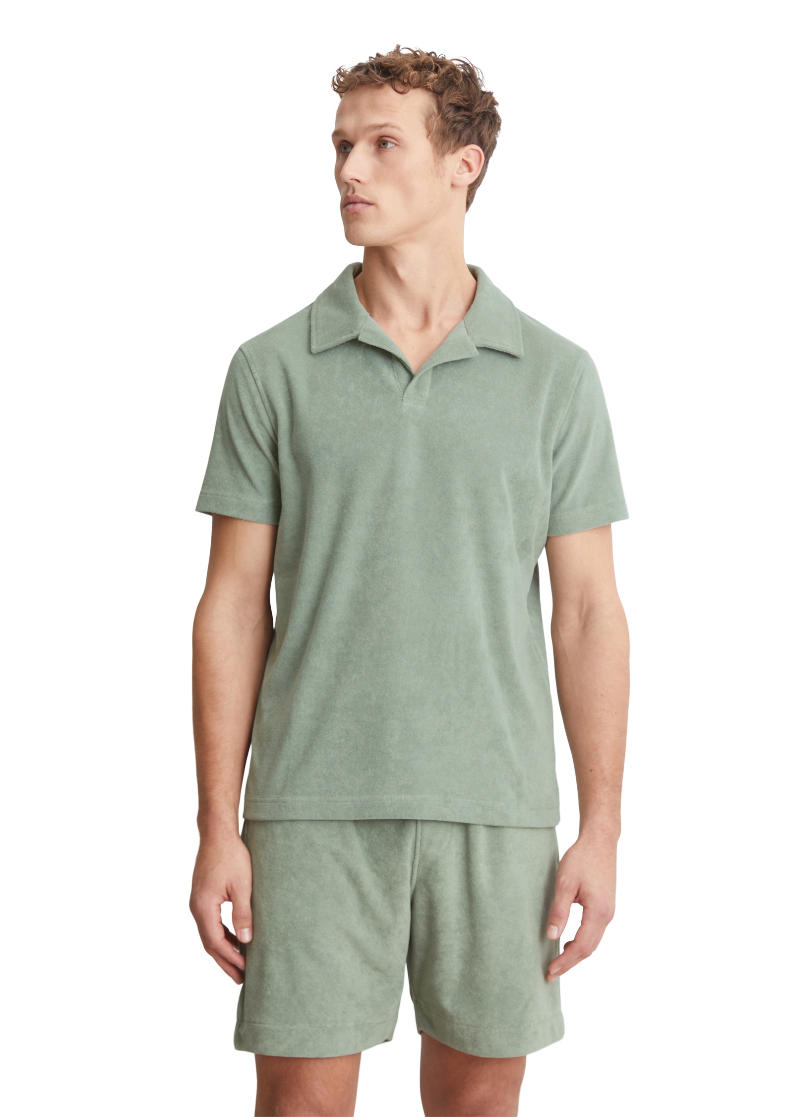 Marc OPolo Poloshirt "Terry Towel", Frottee-Qualität, weich, Kurzarm, beque günstig online kaufen