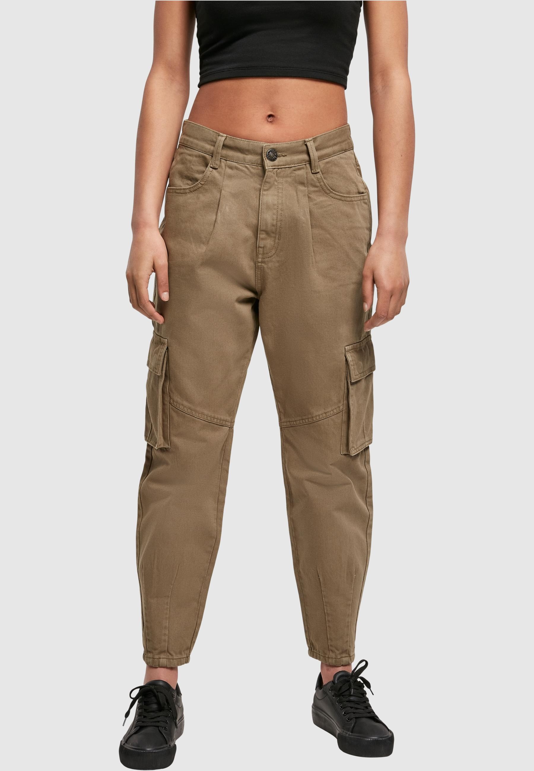 URBAN CLASSICS Cargohose »Urban Classics Damen Ladies Ballon Fit Cargo Twill Pants«, (1 tlg.)