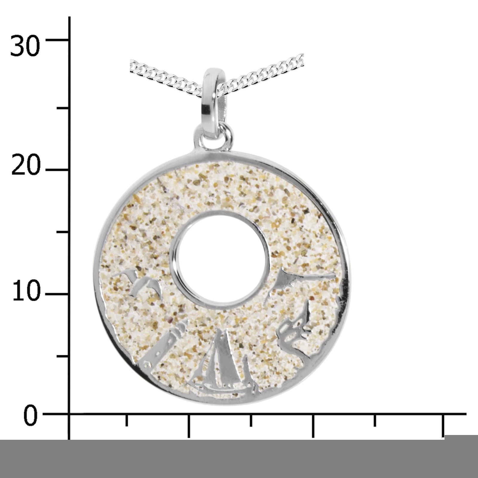 OSTSEE-SCHMUCK Kette mit Anhänger »Ostsee-Schmuck Kette mit Anhänger Fischland-Darß-Zingst«, (2 tlg.)