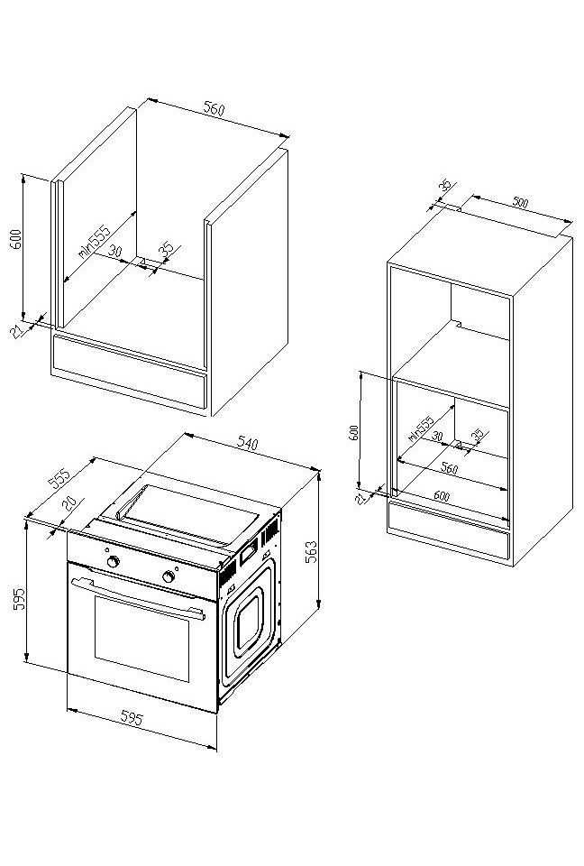 KOCHSTATION Küchenzeile »KS-Mailand«, Breite 370 cm, mit E-Geräten, MDF Fronten