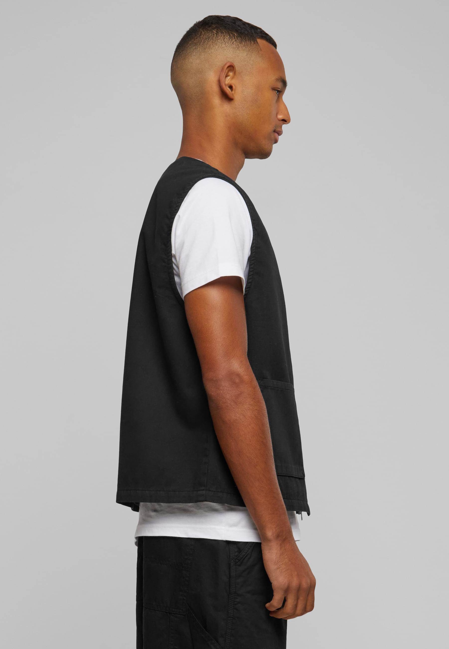 URBAN CLASSICS Steppweste »Urban Classics Herren Organic Cotton Vest«, (1 tlg.)