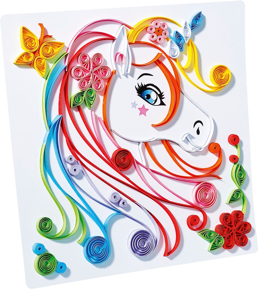 Ravensburger Kreativset »Paper Art Flowers & Unicorn«, Made in Europe; FSC® - schützt Wald - weltweit