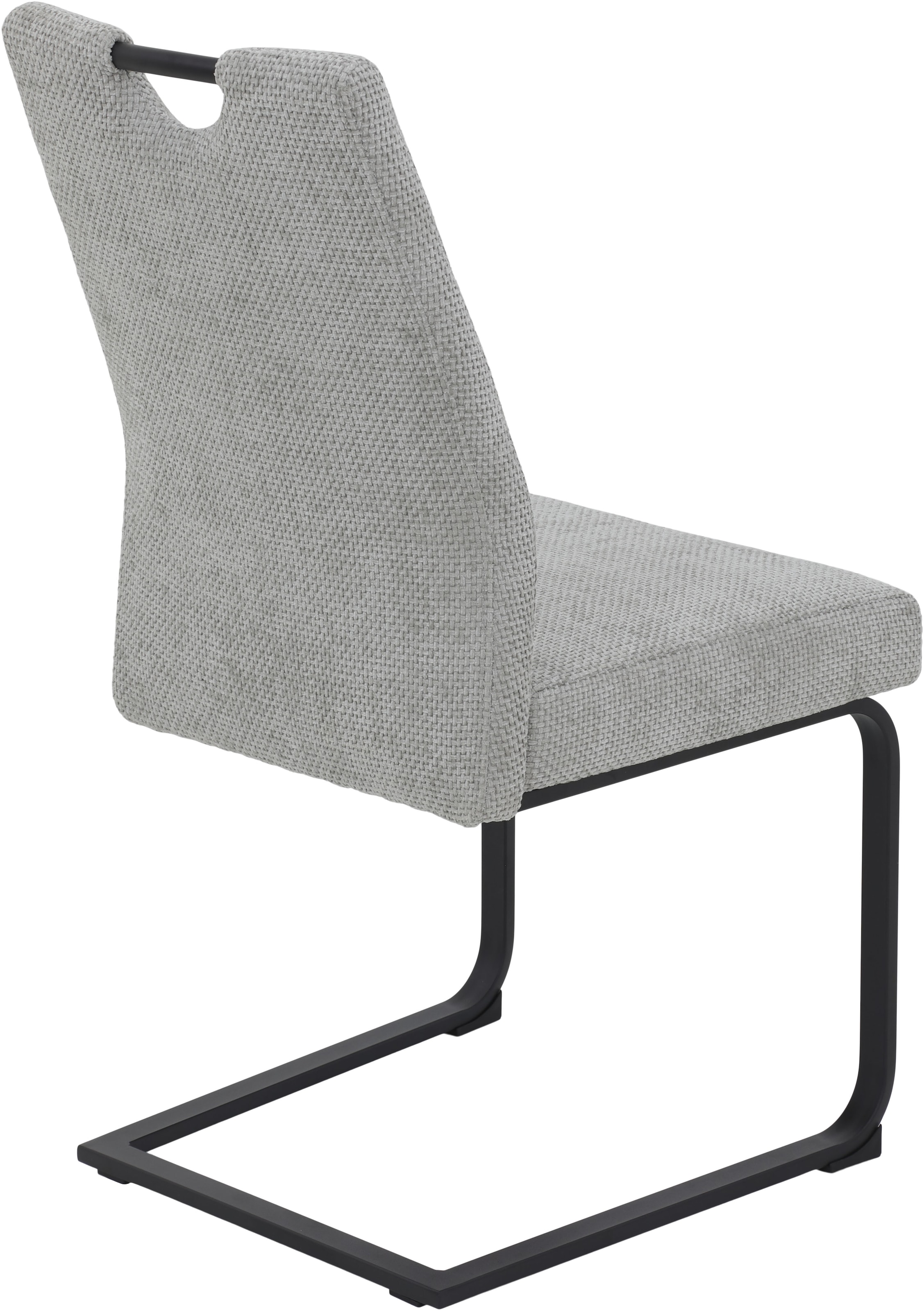 HELA Freischwinger »EVA Esszimmerstuhl«, (Set), 4 St., XL-Breite, Komfortsitz mit Viskoseschaum, Lochgriff, 140kg belastbar