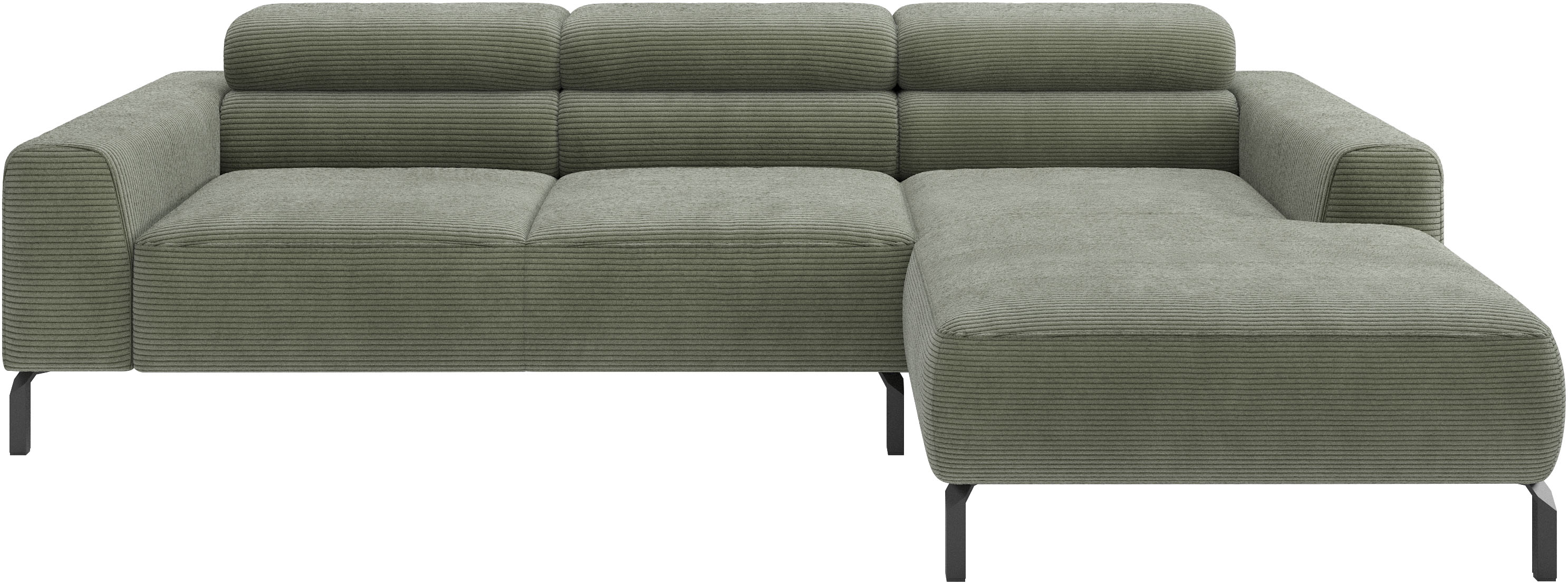 Home affaire Ecksofa "Ecksofa, L-Form, incl. Kopfteilverstellung, Breite 258 cm" wahlweise elektrische Sitztiefenverstellung