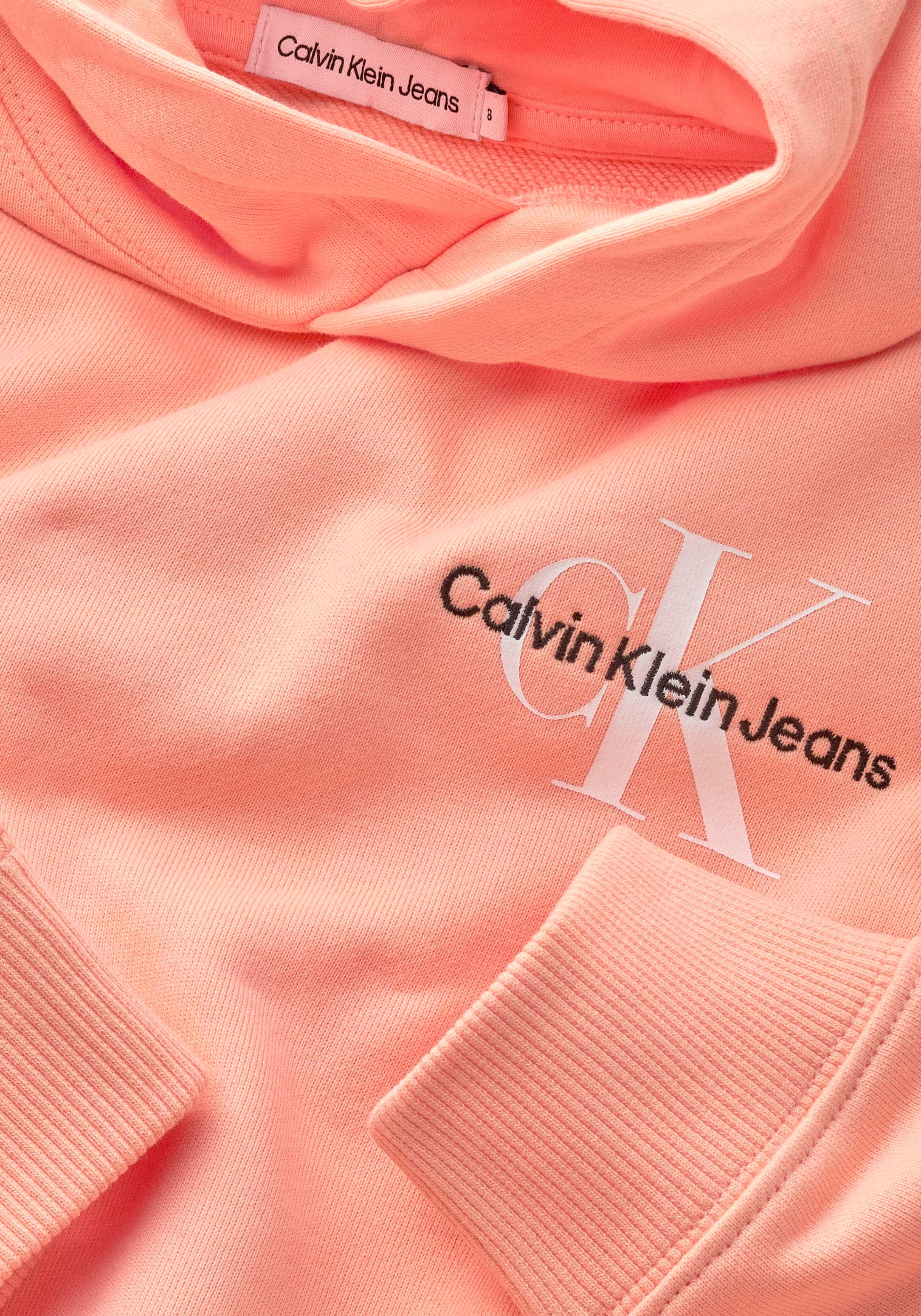 der Klein | kaufen BAUR Calvin Calvin Kapuzensweatshirt, Jeans auf Logostickerei mit Brust Klein