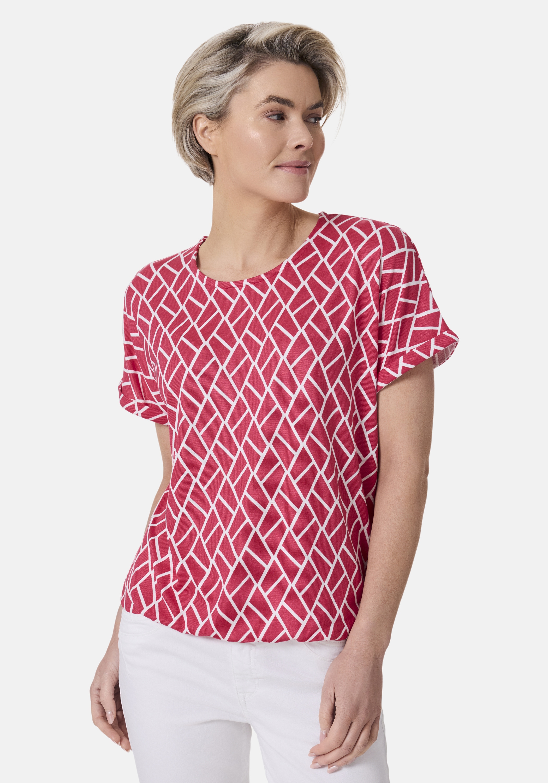 STOOKER WOMEN Kurzarmshirt "CLEA Print T-Shirt", Regular Fit T-Shirt Spitze günstig online kaufen